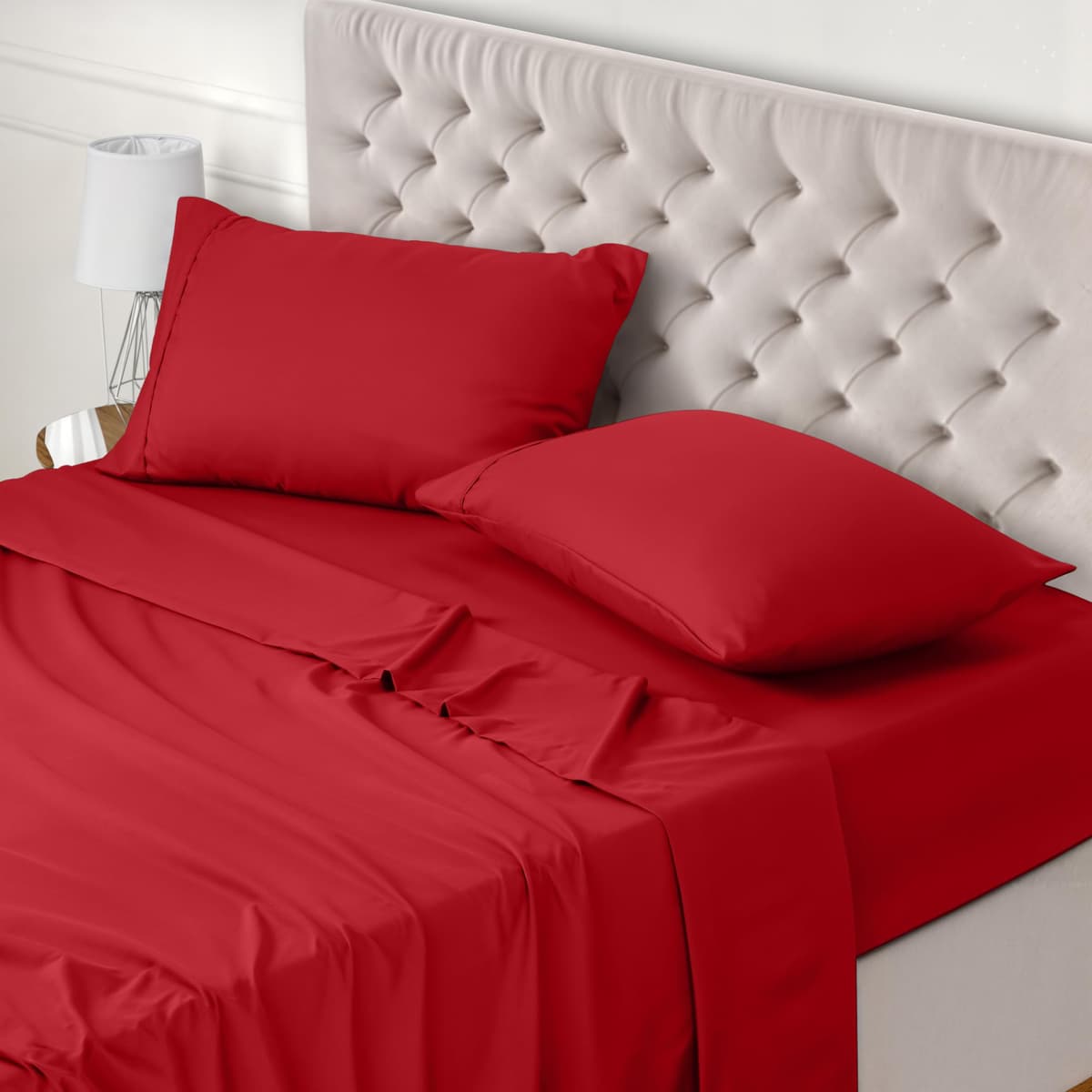 Utopia Bedding Juego de Sabanas 4 Piezas 150x200 - Poliéster Microfibra Cepillada - Oeko-Tex Certificado - Sábana Bajera, Sábana Plana y 2 Fundas de Almohada 50x75 (Cama 150, Blanco) — view 23