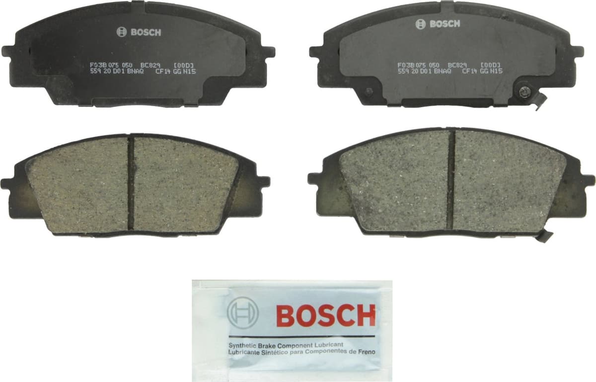 Bosch BC914 QuietCast Premium Ceramic Disc Brake Pad Set For: Acura ILX; Honda Accord, Civic, CR-V, Element, Fit, Front — view 241