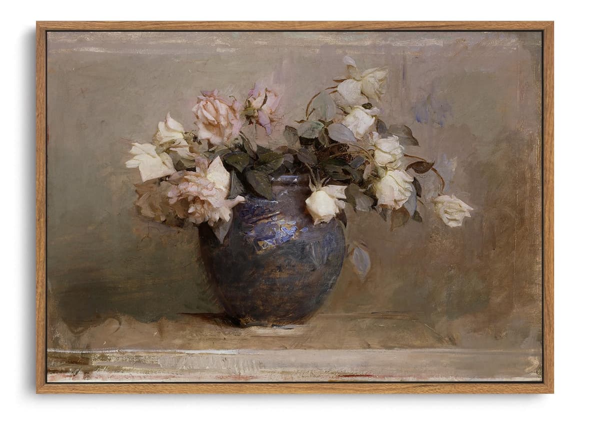 OIQArtOIQ Framed Canvas Wall Art,Vintage Decor,Landscape Nature Country Wildflower Paintings Farmhouse Pictures Modern Artwork Rustic Fall Flower Prints Cottagecore Office Living Room Bedroom Bathroom — view 83