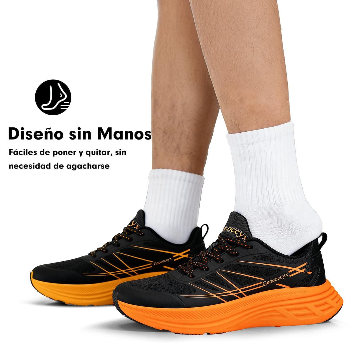 Geococcyx Zapatillas Running Hombre Puntera Ancha Zapatos de Deportivas Transpirables para Correr 39-46 EU — view 2