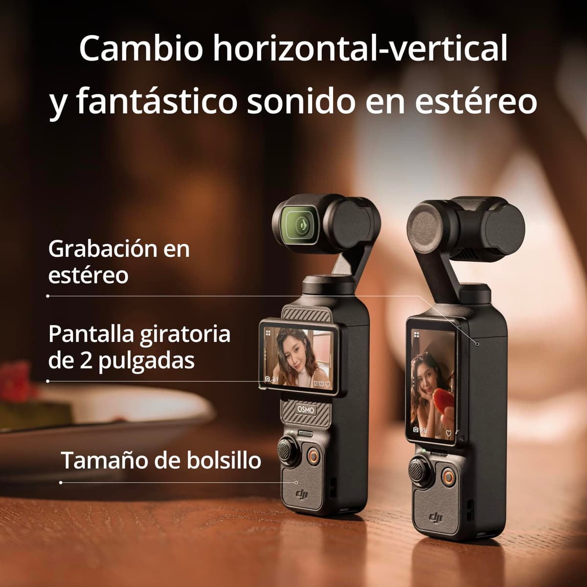 DJI Osmo Pocket 3, Vlogging Cameras with 1'' CMOS & 4K/120fps Vlog Camera, 3-Axis Stabilization, Fast Focusing, Face/Object Tracking, Digital Vlogging Camera for YouTube — view 4