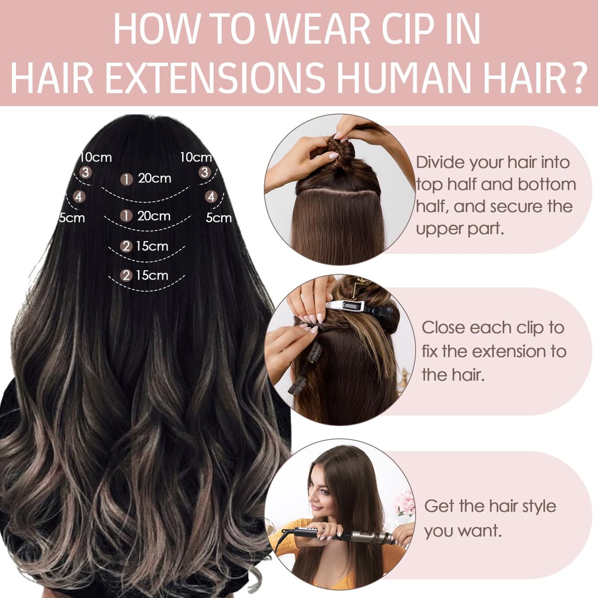 Silk-co 10inch Hair Extensions Clip in Hair Extension Human Hair #04 Medium Brown -Basic Thickness-Thin Weft- 8 Pieces Real Remy Straight Hair Extensions[50g] — view 28