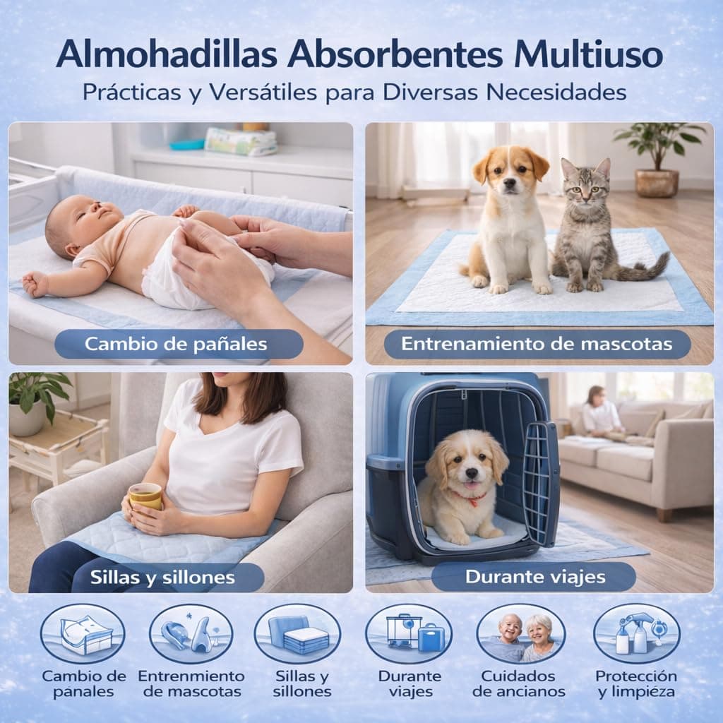 40x empapadores absorbentes Desechables 60 x 90 Alfombrillas Entrenamiento de Perros Grandes-Maxima absorcion-Protector Cama Impermeable Adultos con incontinencias-higiene y Cuidado Bebes — view 3