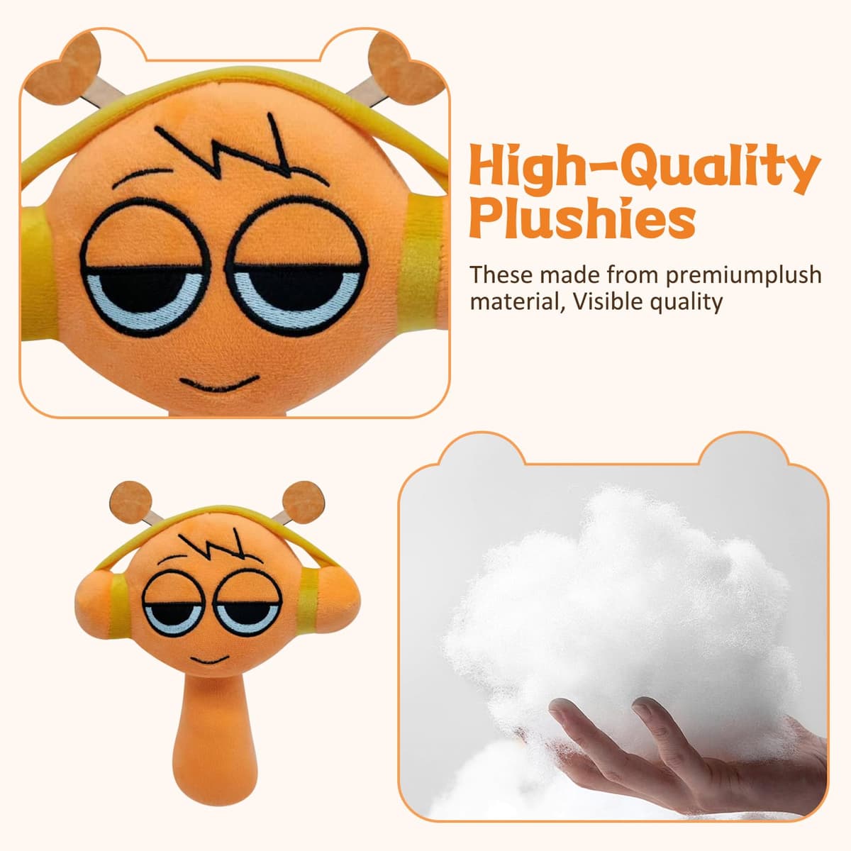 S-prunki Plushies, 9.8" S-prunki Plush, Peluche S-prunki Wenda, Suaves y Lindos SPR-unki Wenda Plush, Muñeco De Peluche Wen-da De Anime, Presentes para niños y niñas y Fans — view 3