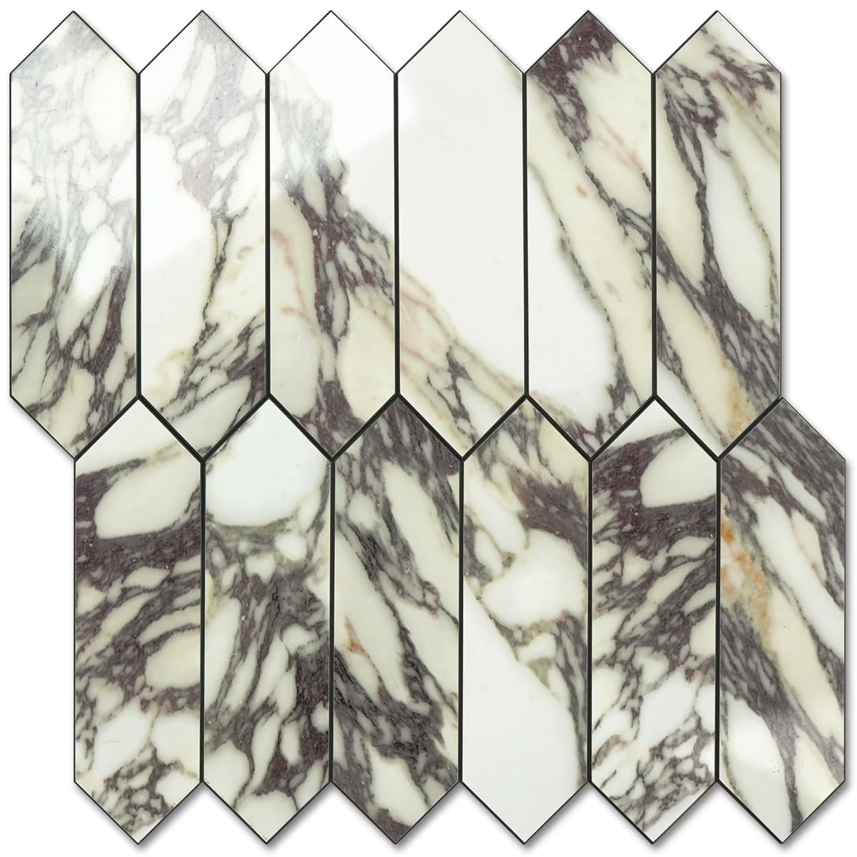 Vamos Tile Glossy Dolomite White Backsplash Tile Peel and Stick, 12.8 x 12.8 Inch 10 Sheets Long Hexagon PVC Self Adhesive Mosaic Wall Tiles Stick on Backsplash for Kitchen and Bathroom — view 11