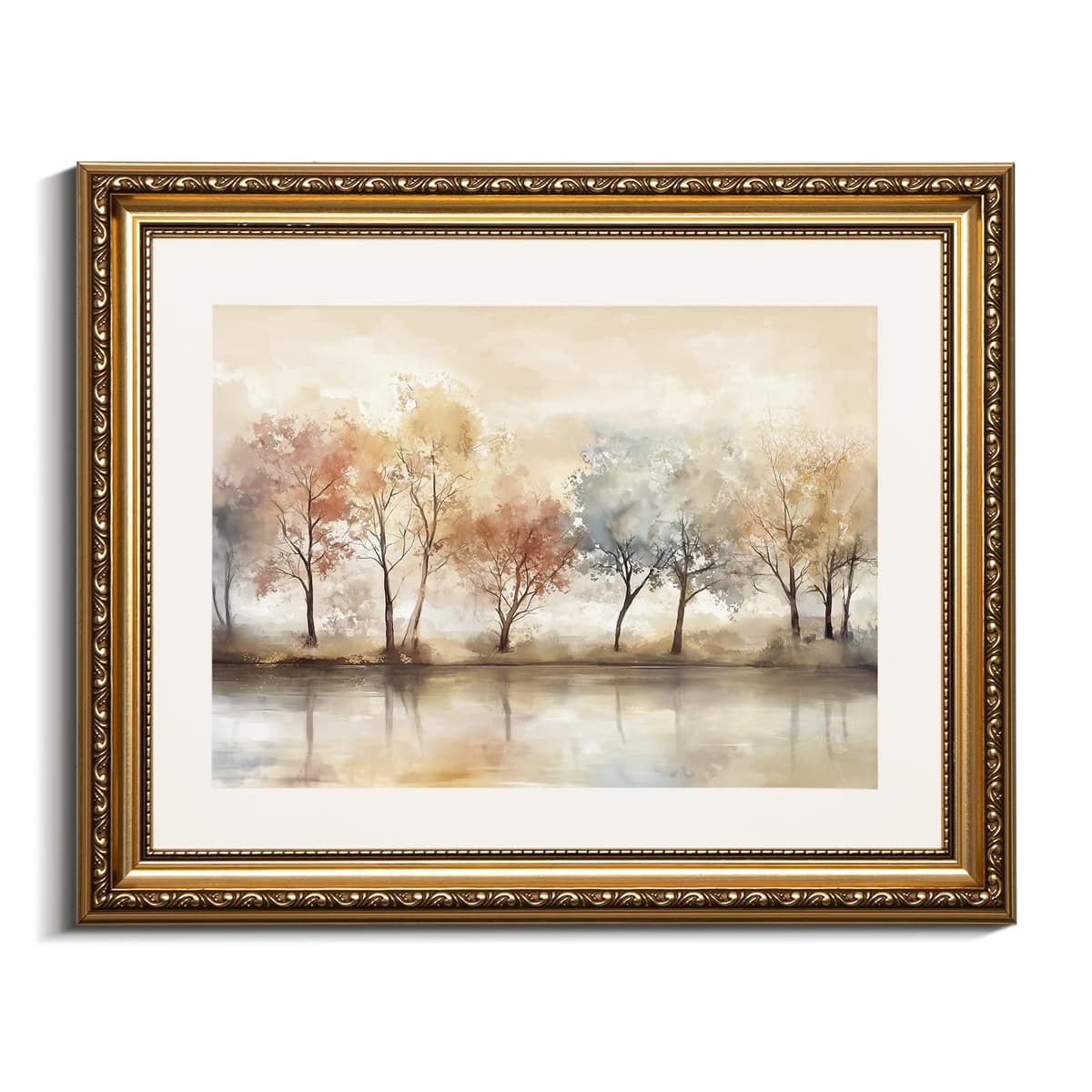VIYYIEA Gold Framed Wall Art Canvas Print Home Decor Vintage Swan Decoration Grace Swan Art Painting Pictures Rustic Bathroom Wall Decor Animal Farmhouse Artwork for Living Room Bedroom Office 11x14in — view 39