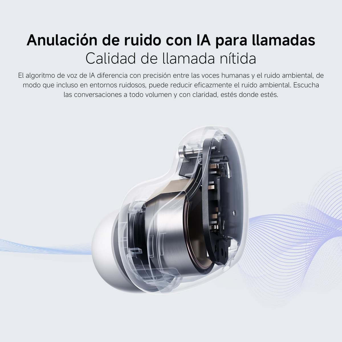 XIAOMI Redmi Buds 6 Play - Auriculares inalámbricos, cancelación de Ruido, Ligeros, hasta 36 Horas de autonomía, Bluetooth 5.4, Negro (Versión ES) — view 6