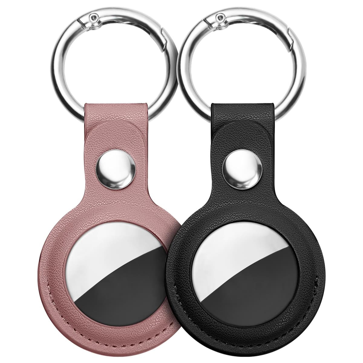 Ainiv Llavero para AirTag, 1 Pieza Llaveros para AirTag Funda Protectora, PU Localizador Portátil Antipérdida, Protectora de Cuero Funda Bluetooth Tracker Mascotas y Mochilas — view 13