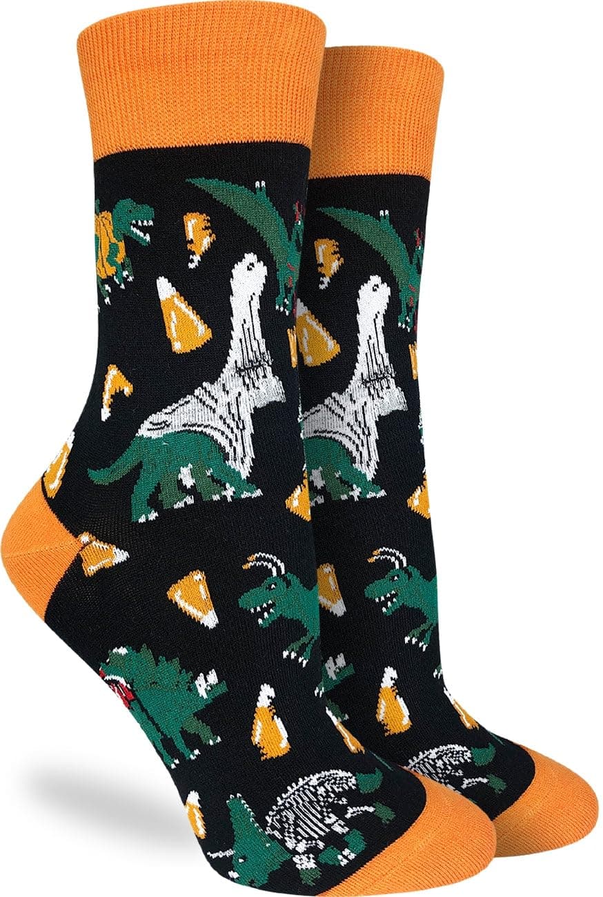 Good Luck Sock Women's Floral Dinosaurs Socks, Shoe Size 5-9 — view 133