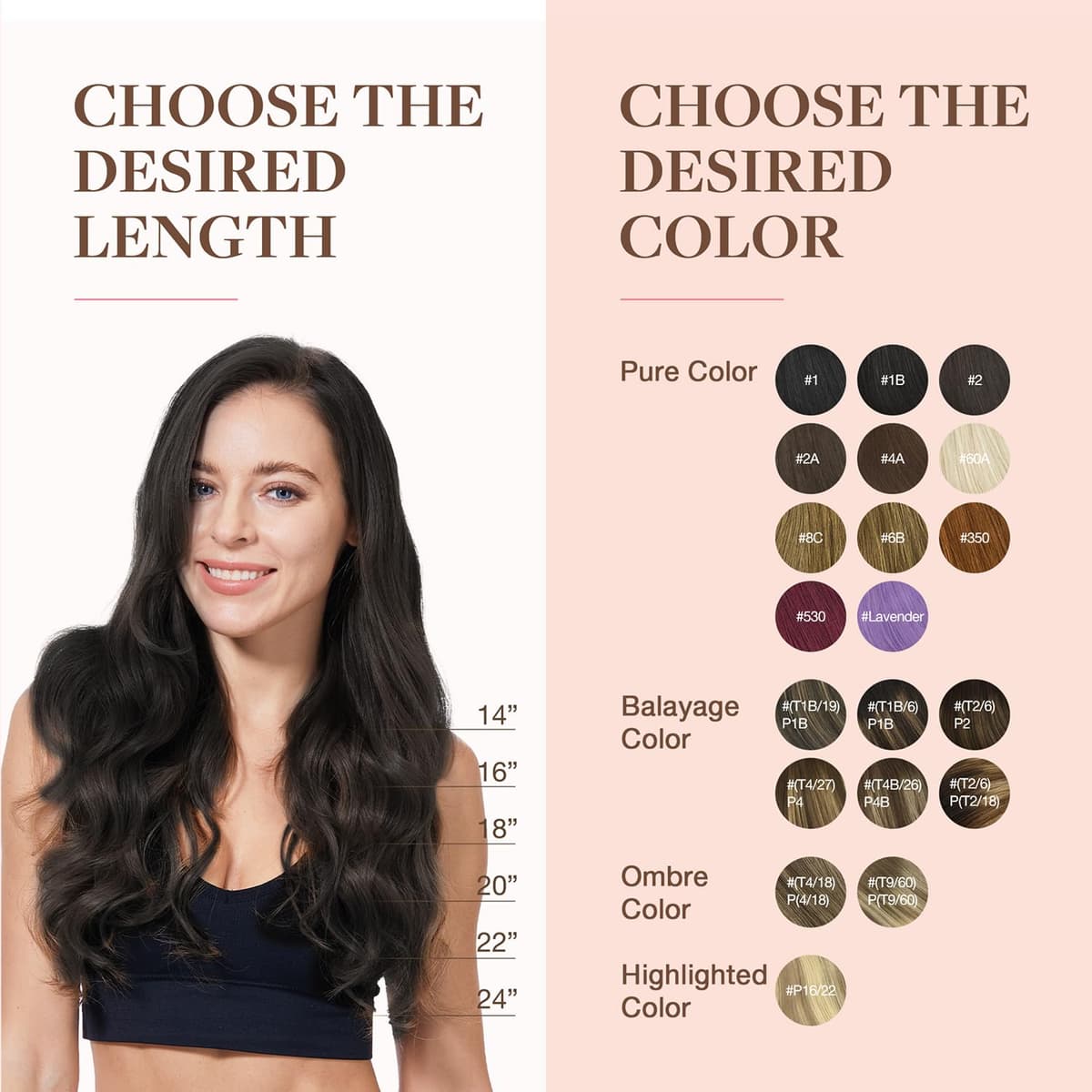 GOO GOO Clip in Hair Extensions Human Hair, 18inch 150g 9Pcs, #2 Dark Brown, Hair extensions for women, Human Hair Extensions Clip in — view 75