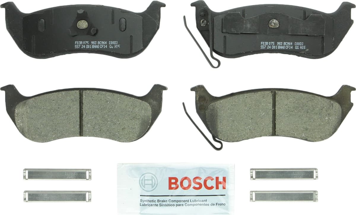 Bosch BC914 QuietCast Premium Ceramic Disc Brake Pad Set For: Acura ILX; Honda Accord, Civic, CR-V, Element, Fit, Front — view 362