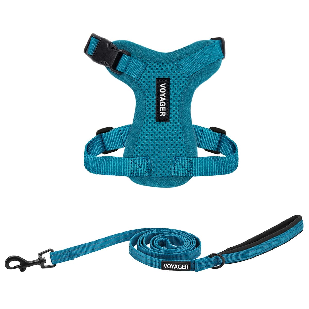Best Pet Supplies Voyager Step-in Lock Pet Harness – All Weather Mesh, Adjustable Step in Harness for Cats and Dogs Turquoise (Matching Trim), XL (Chest: 22-36") — view 118