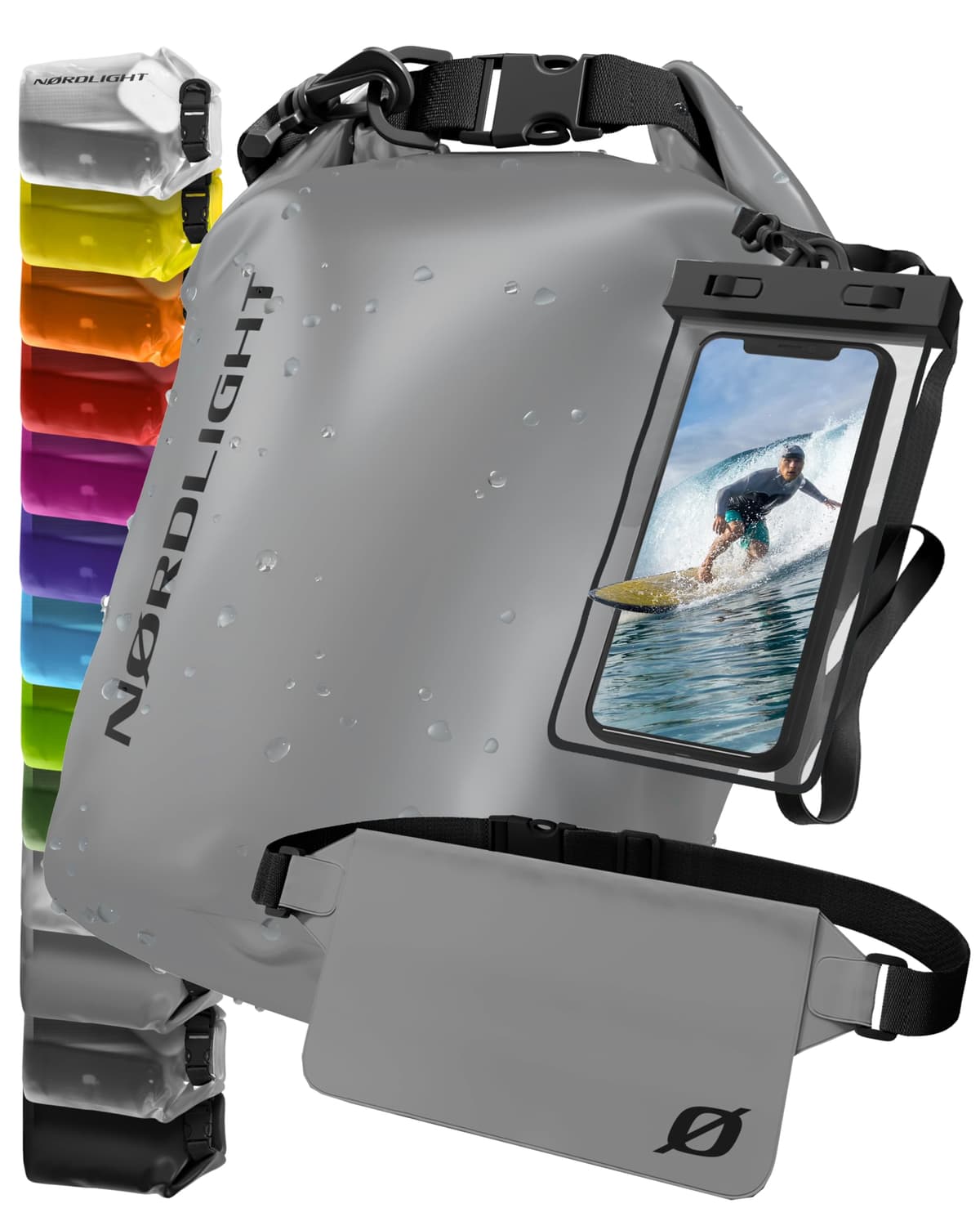 Nordlight Mochila Impermeable Roll Top 25L - Hybrid 25" | Bolsa Seca Con Compartimento Para Portátil De 15 Pulgadas, Bolsillos Exteriores E Interiores, Sistema De Transporte Acolchado — view 24