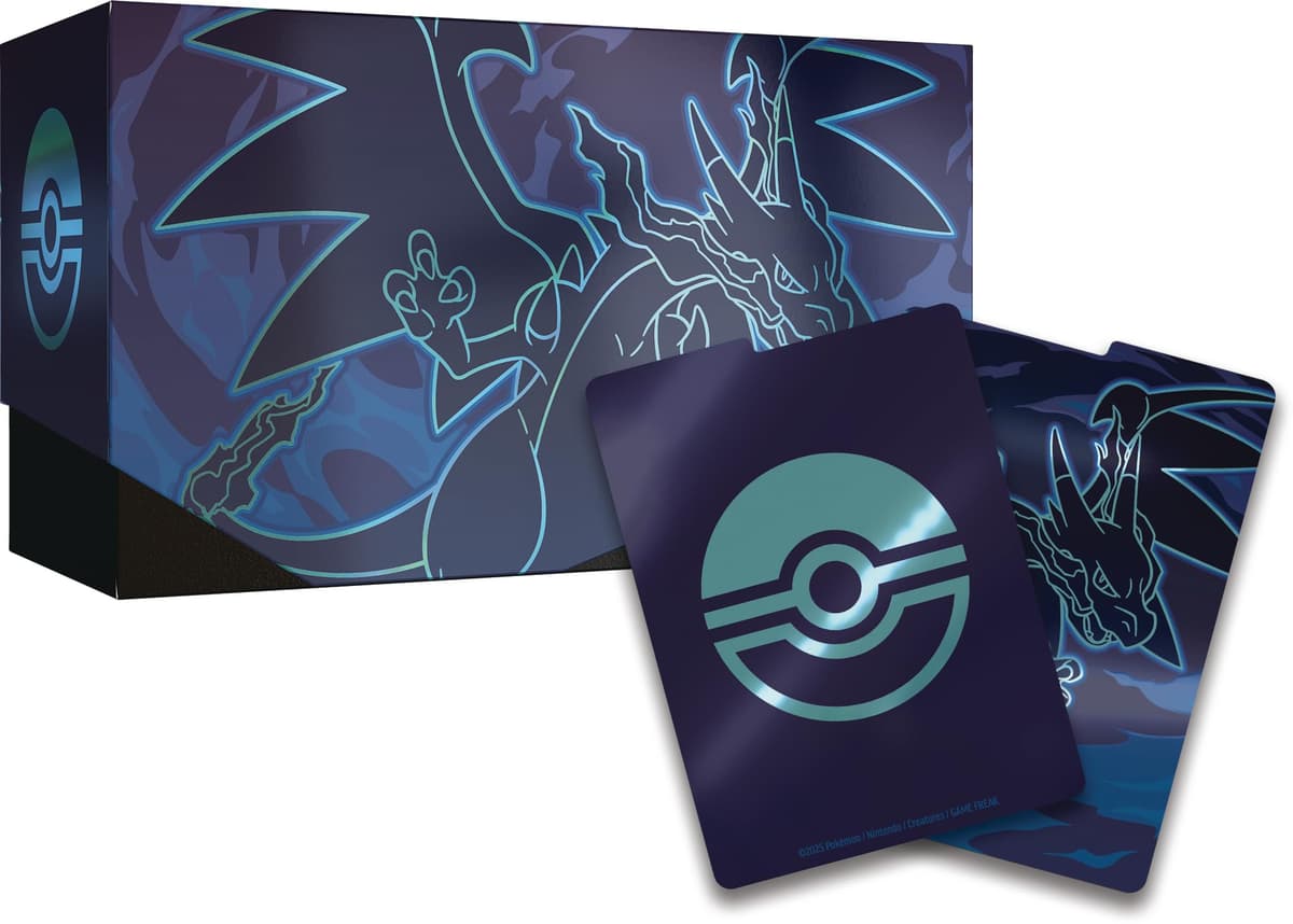 Pokémon: Caja de Entrenador Élite de Megaevolución-Fuegos Fantasmales de JCC Pokémon (1 Carta de promoción con ilustración expandida, 9 Sobres de Mejora y Accesorios prémium) — view 8