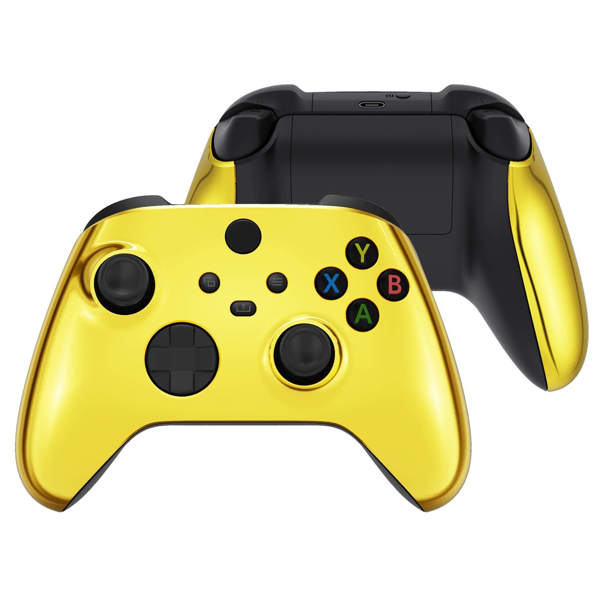 eXtremeRate Carcasa Delantera y Grip para Xbox Series X/S Mando - Cubierta Frontal Protectora de Agarre Empuñadura para Xbox Series S X Controlador - No Incluye Mando (Naranja) — view 15