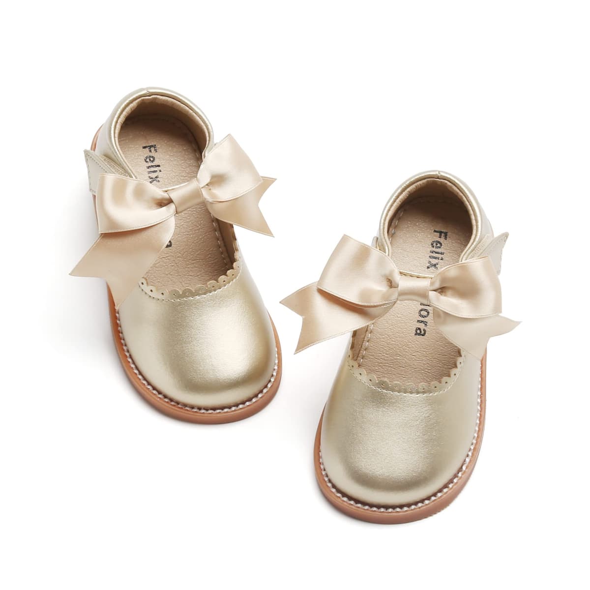 Felix & Flora Toddler Little Girl Mary Jane Dress Shoes - Ballet Flats for Girl Party School Shoes — view 42