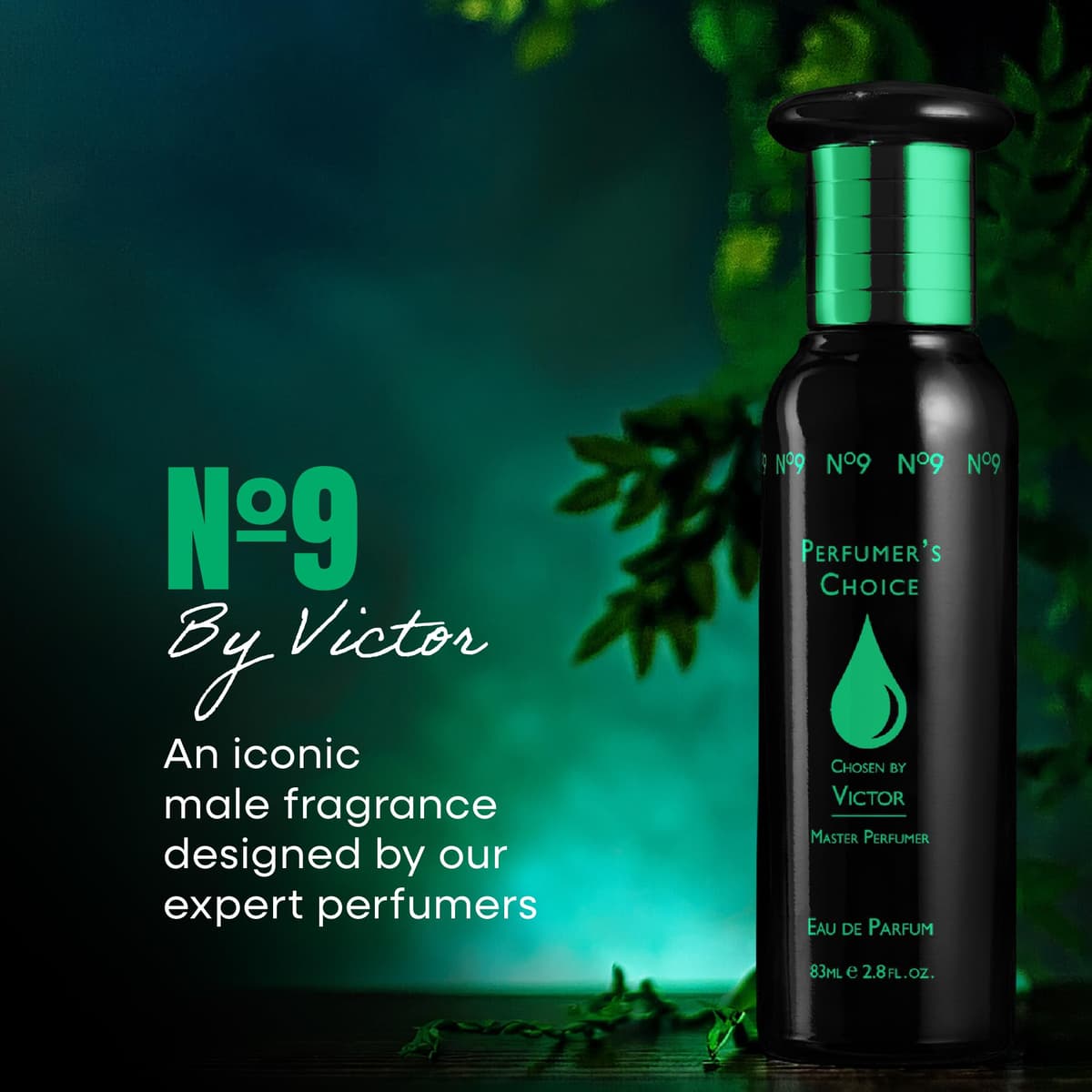 PERFUMER'S CHOICE No 9 Victor Perfume for Men. 83ml Eau de Parfum, Luxury Fragrance - Mens Aftershave, Long Lasting Fragrance by Milton-Lloyd — view 4