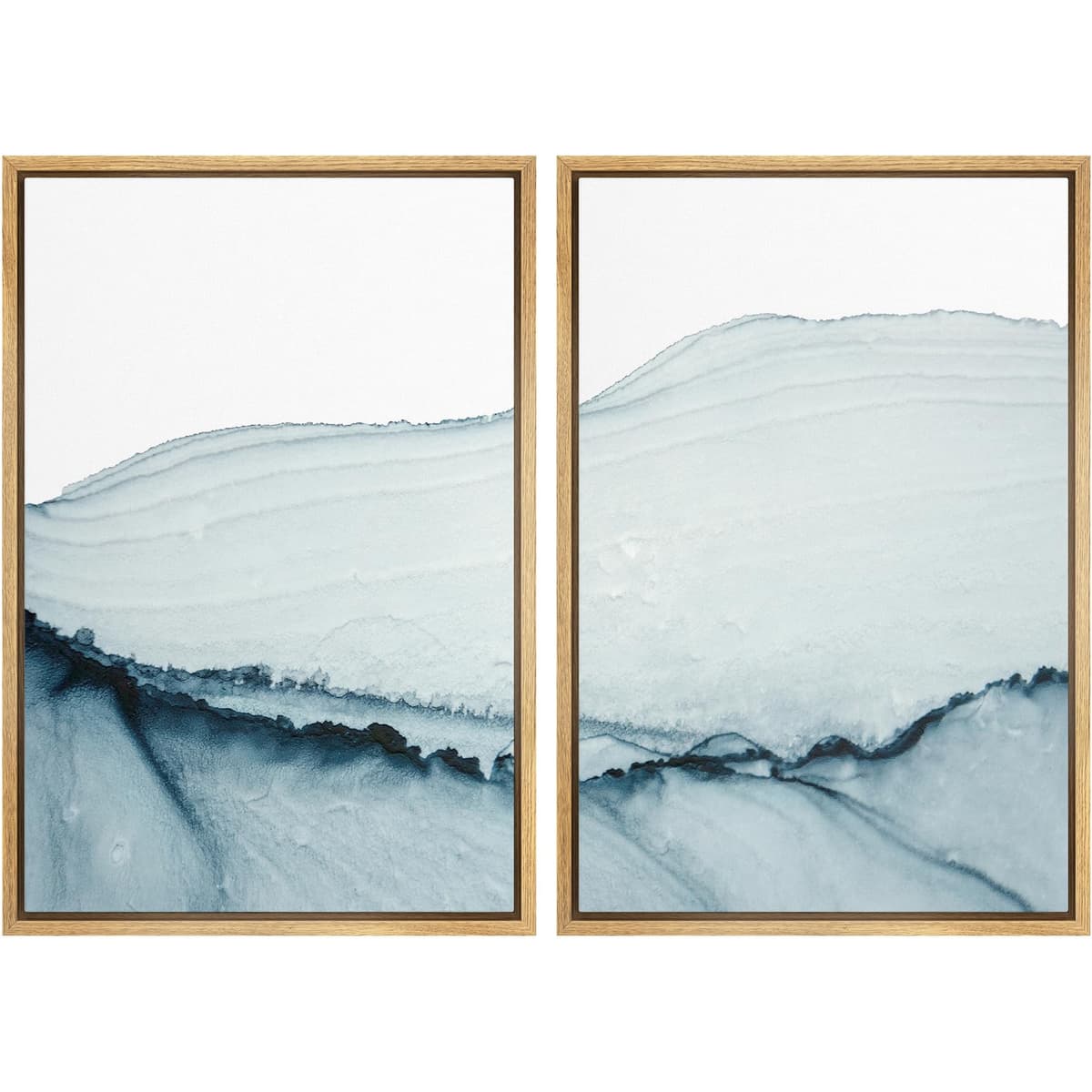 SIGNWIN Framed Canvas Print Wall Art Abstract Wave Pattern Modern Art Minimalist Neutral Decor for Living Room, Bedroom, Office - 16"x24"x2 Natural — view 53