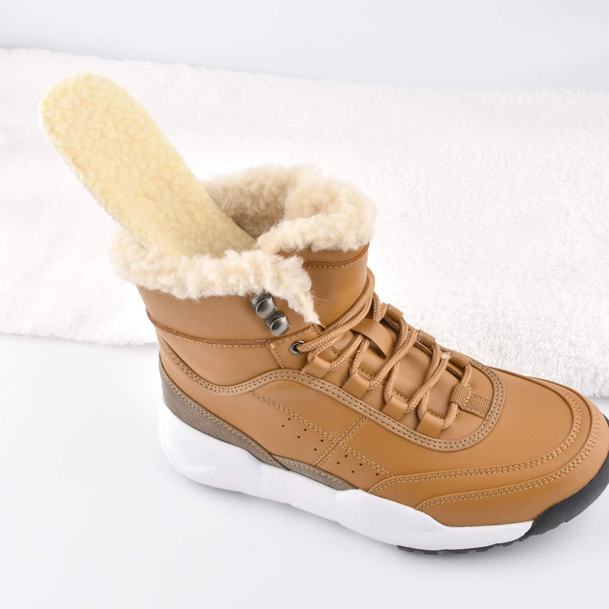 Knixmax Plantillas de Lana Plantillas Termicas, Cálidas y Transpirables, Suaves y Cómodas para Hombre, Mujer y Niños, Talla Unisex 28-46EU — view 4