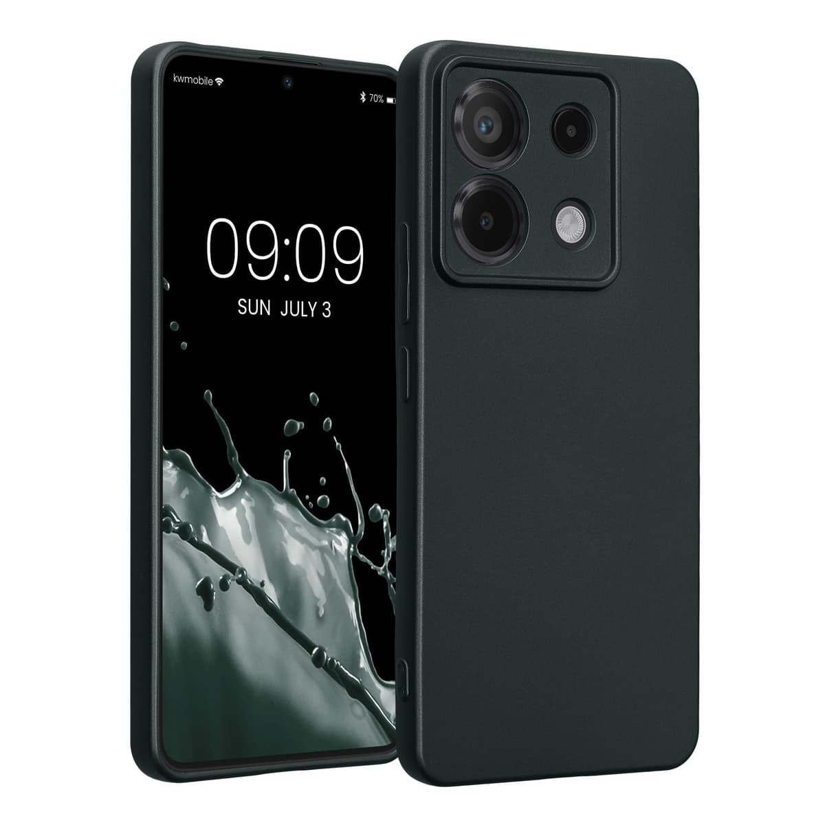 kwmobile Carcasa Compatible con Xiaomi Redmi Note 14 Pro 5G / Poco X7 Funda - Funda Ultrafina de TPU con Bordes elevados - Lavanda Metalizado — view 161