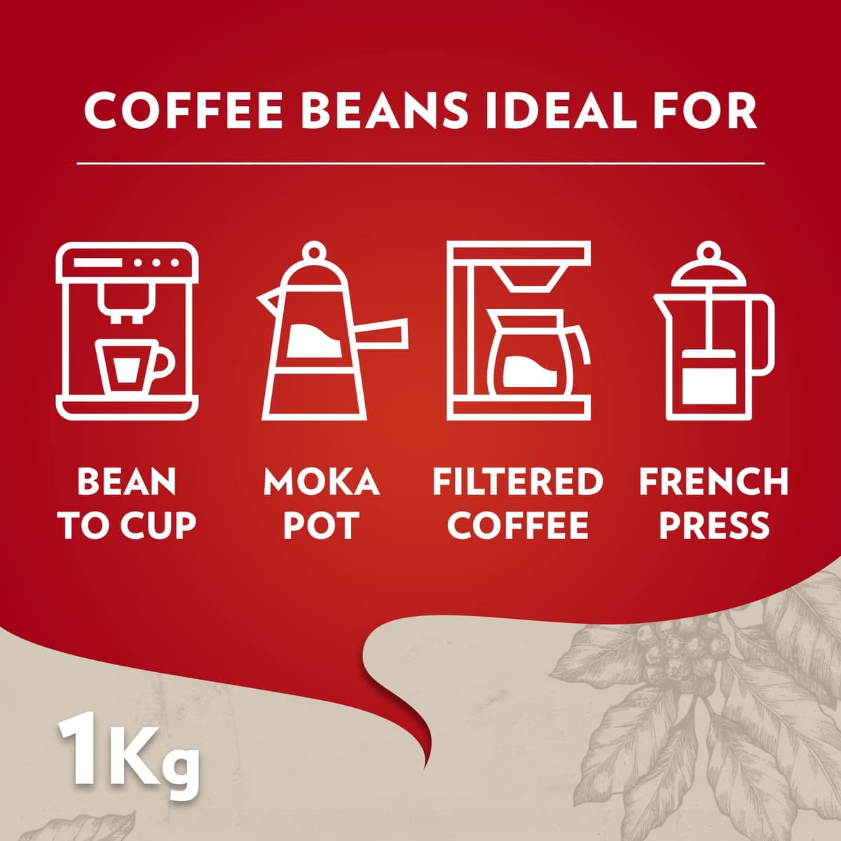 Lavazza, Qualità Rossa, Coffee Beans, Arabica and Robusta, Intensity 5/10, Medium Roasting, 1 Kg — view 7