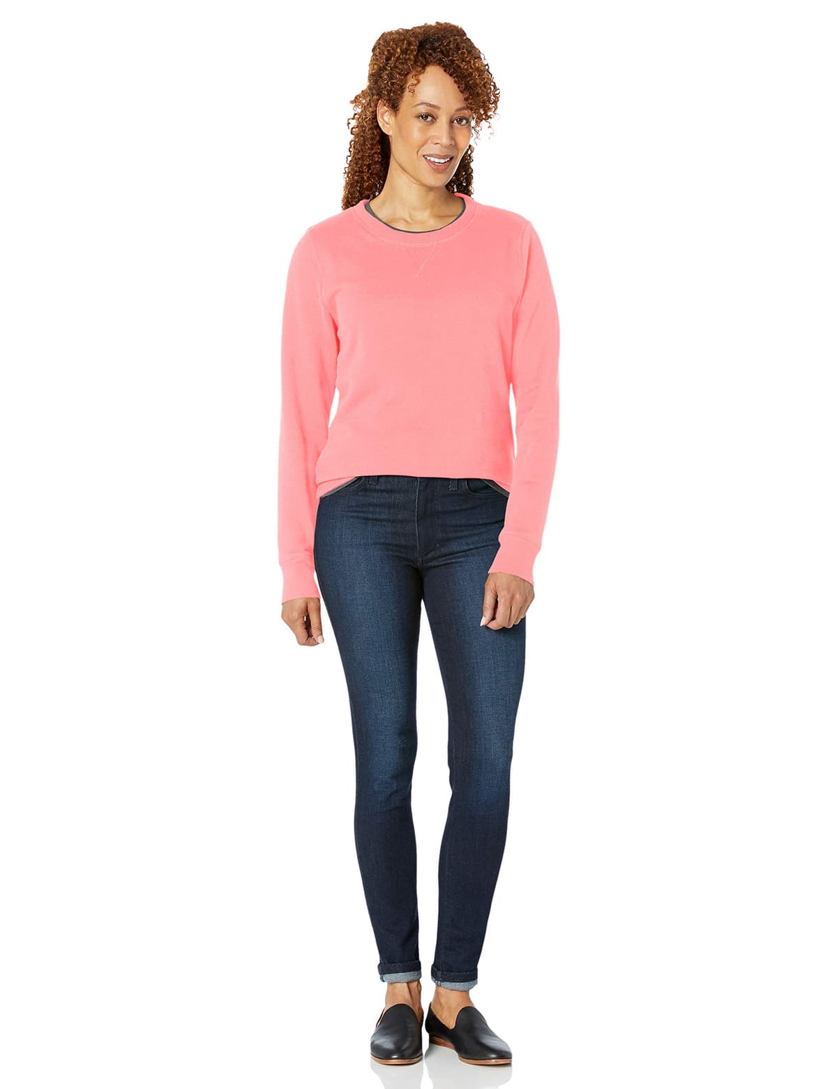 Amazon Essentials Mujer Sudadera con Cuello Redondo de Forro Polar (Disponible en Tallas Grandes) — view 48