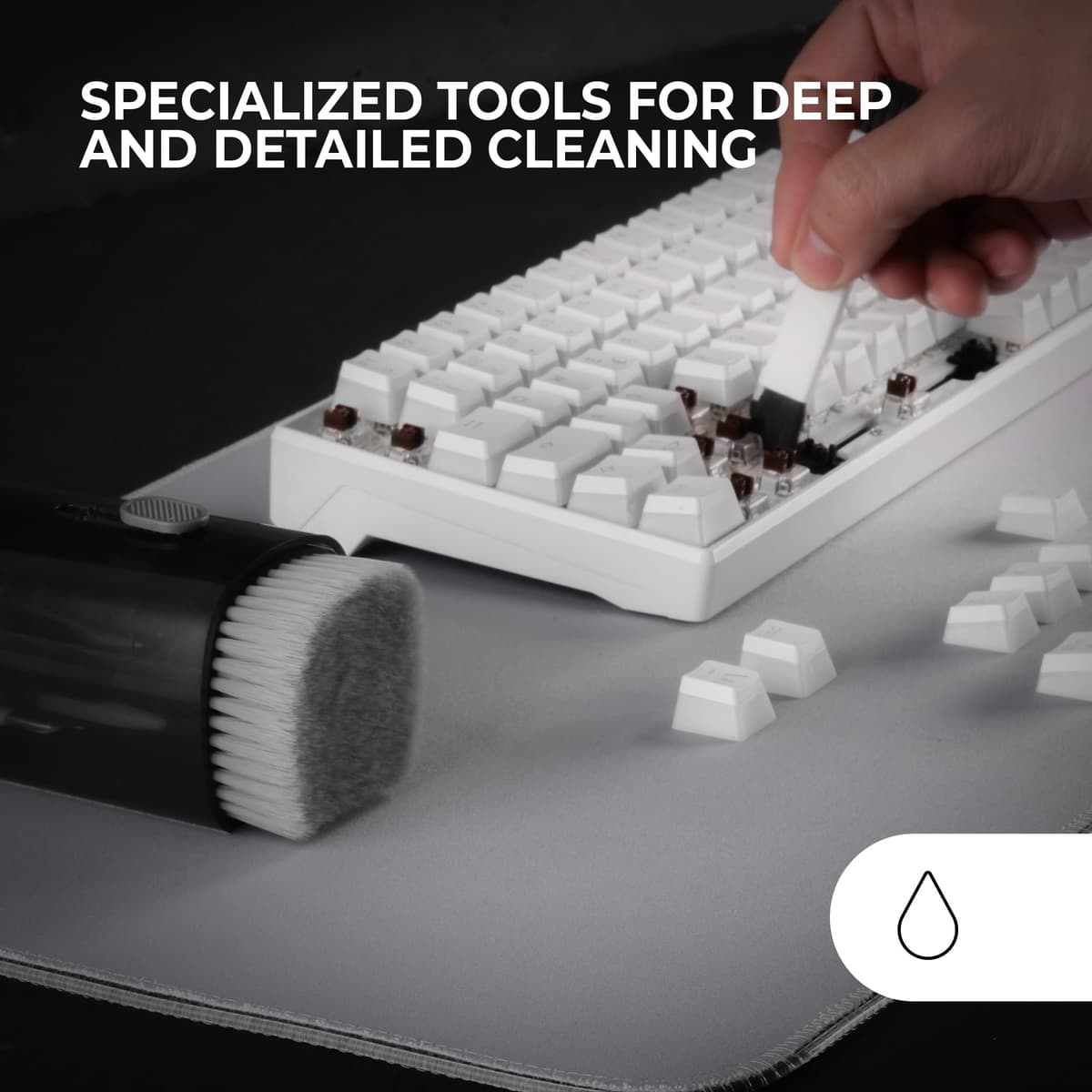 Mars Gaming MA-Kit, 21in1 Multifunction Cleaning Kit, Compact and Portable Design, Soft Brushes and Lint Free Cloth, Professional Cleaning Kit Electronic Devices, Key Puller, Case — view 4
