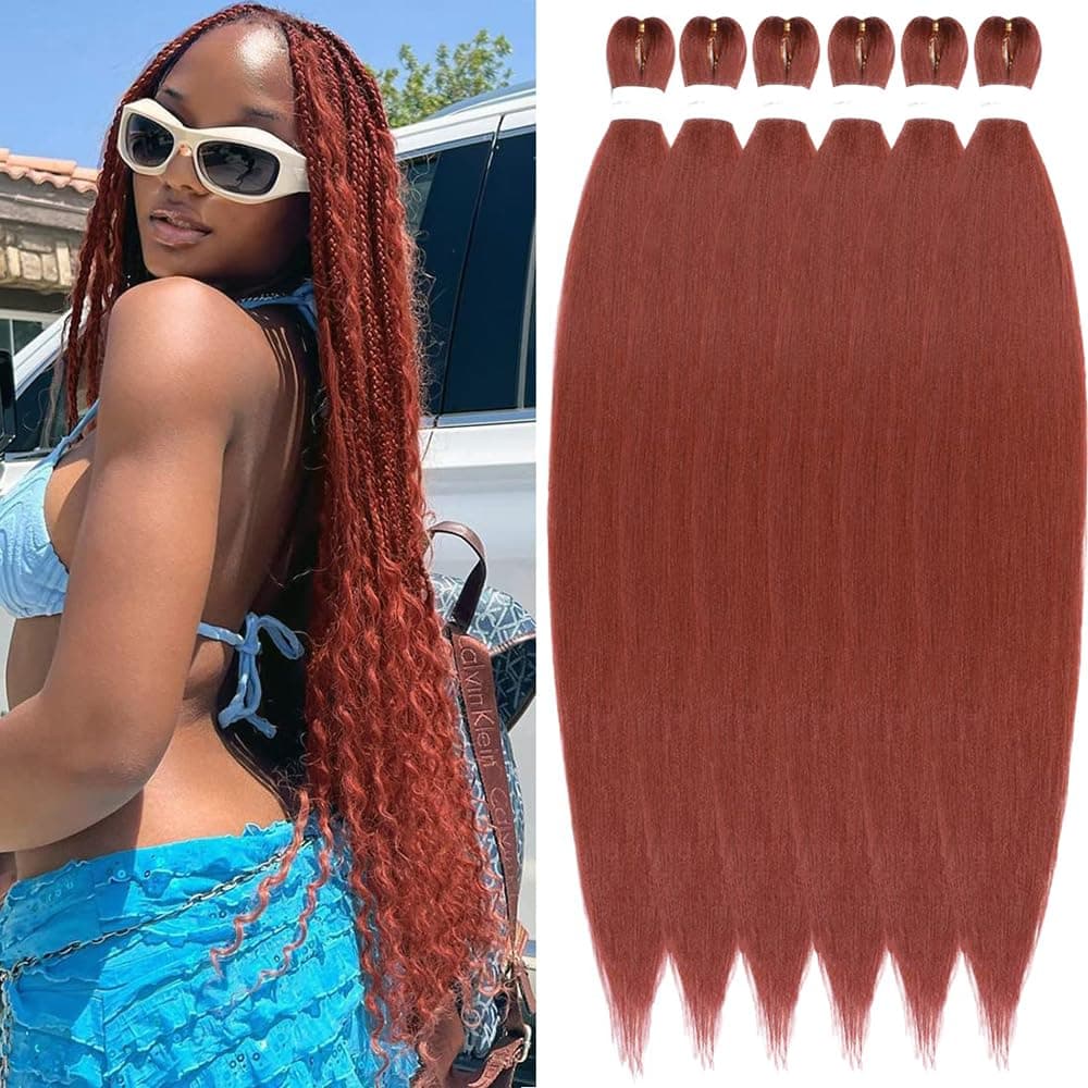 YDDM Capelli Per Treccine Africane Azul Extension Treccine Texture Yaki Easy Install per Principianti 26 Pollici 3 Pezzi Capelli Leggeri e Naturali per Box Braids, Twist e Crochet — view 13