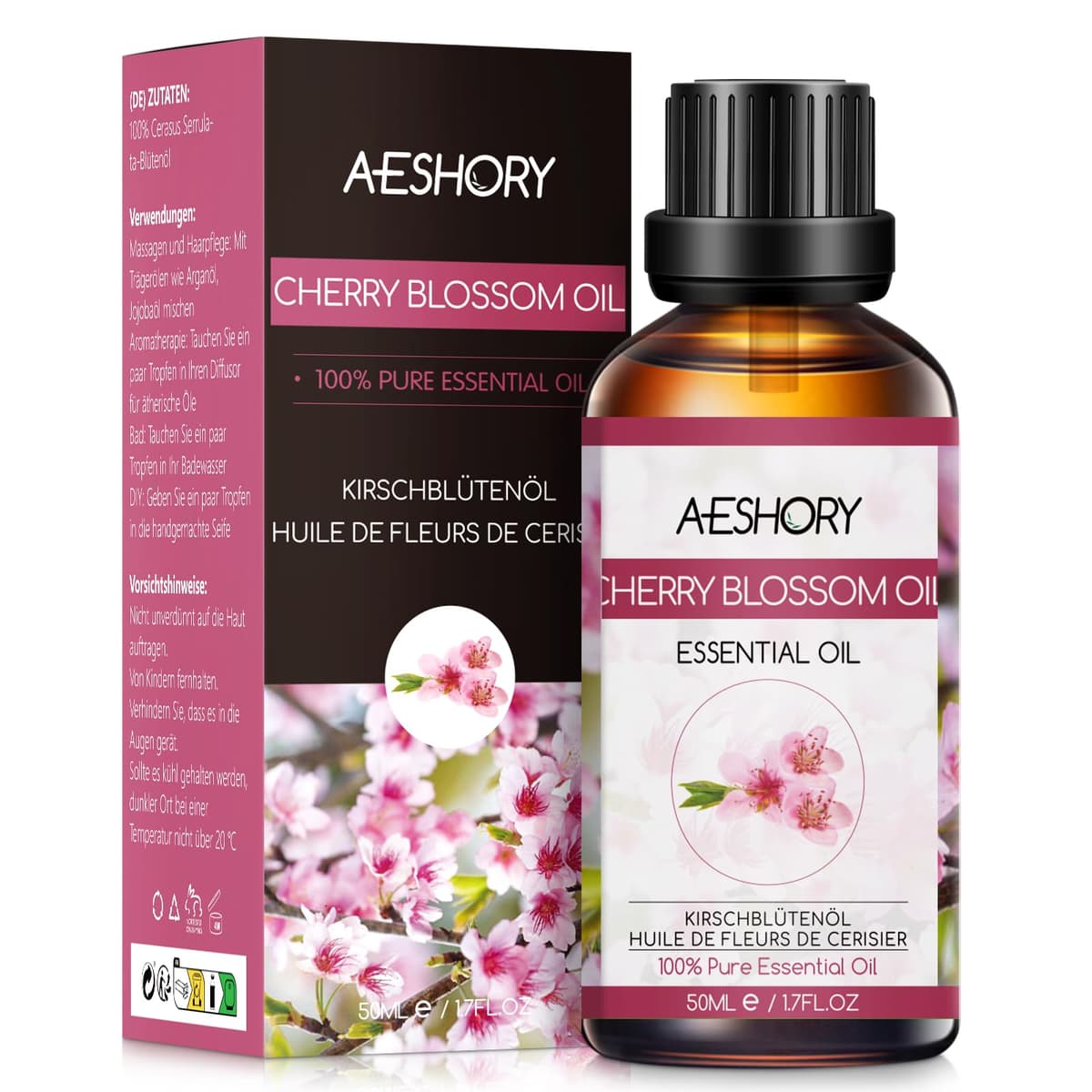 AESHORY Aceite Esencial de Rosa 50ML, Natural Aceite de Aromaterapia de Rosa, Aceites de Fragancia Premium para Humidificador, Masaje, Baño, Cuidado la Piel, Relajación y Calma — view 35