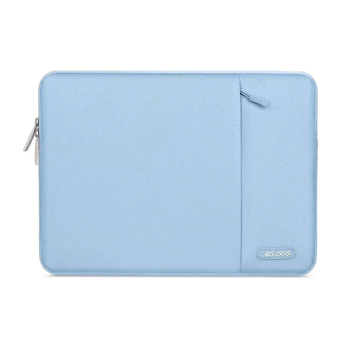 MOSISO Laptop Case 13.3 inch, 13-13.3 inch Laptop Sleeve Compatible with MacBook Air/Pro 13/Pro 14 M5 M4 M3 M2 M1, HP Dell ASUS Lenovo,Polyester Vertical Computer Sleeve Bag with Pocket, Gray — view 62