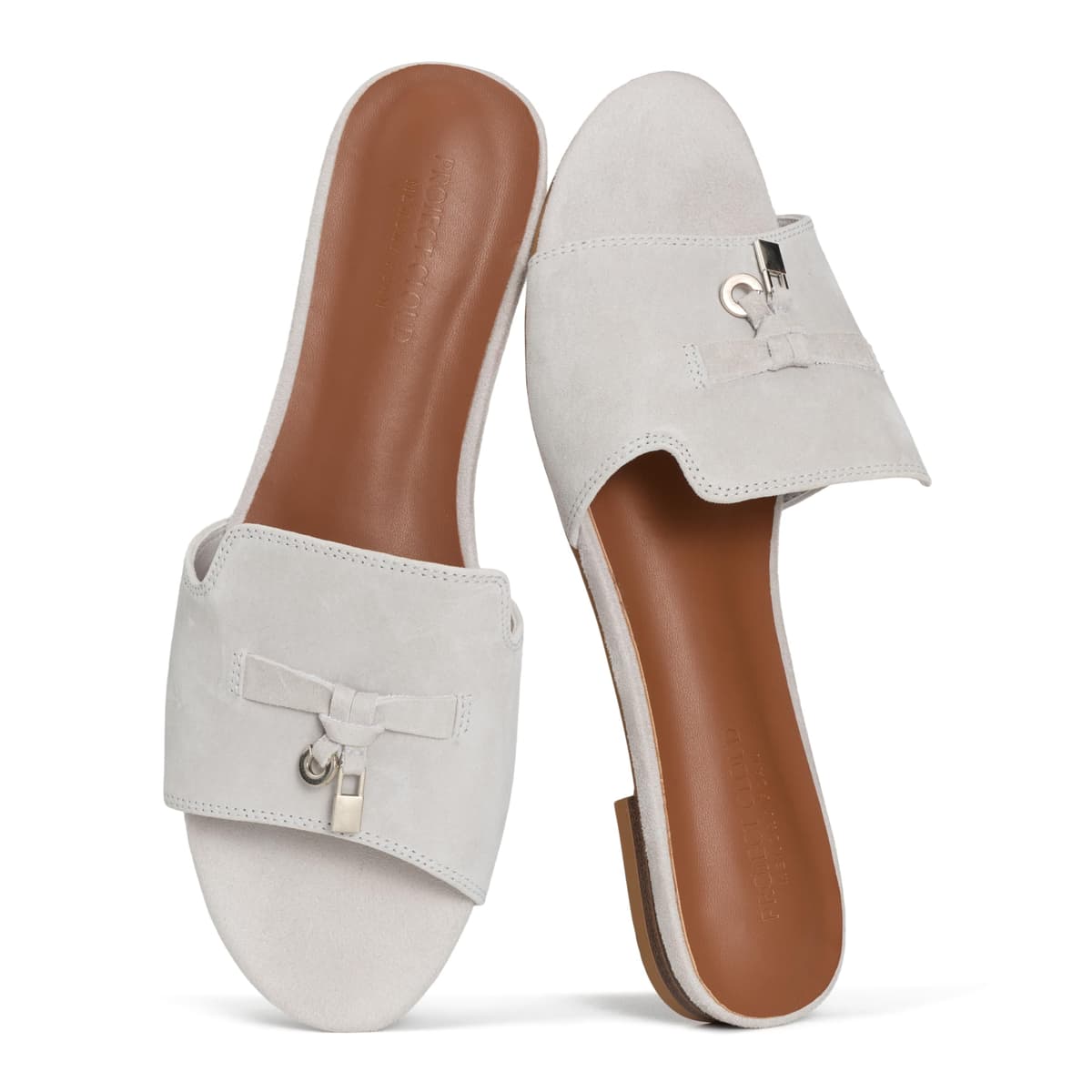 Project Cloud 100% Genuine Leather Sandals Women Dressy - Non-Slip Womens Sandals with Memory Foam Insole Slides for Women Footwear - Lightweight Flat Sandals for Women 2026 (Cannes) — view 7