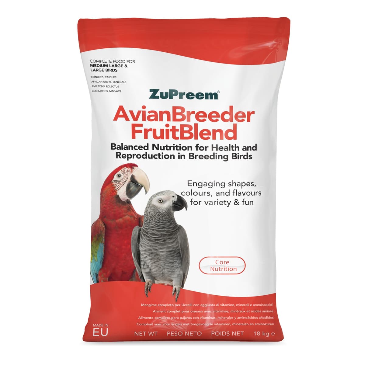 Zupreem Multifrutas Alimento para Aves de Compañía - Frutas y Vitaminas - Pienso para Pájaros Indicado para Loros, Guacamayos, Cacatúas, Caiques y Otros Pájaros Medios-Grandes y Grandes - 1,5 kg — view 12