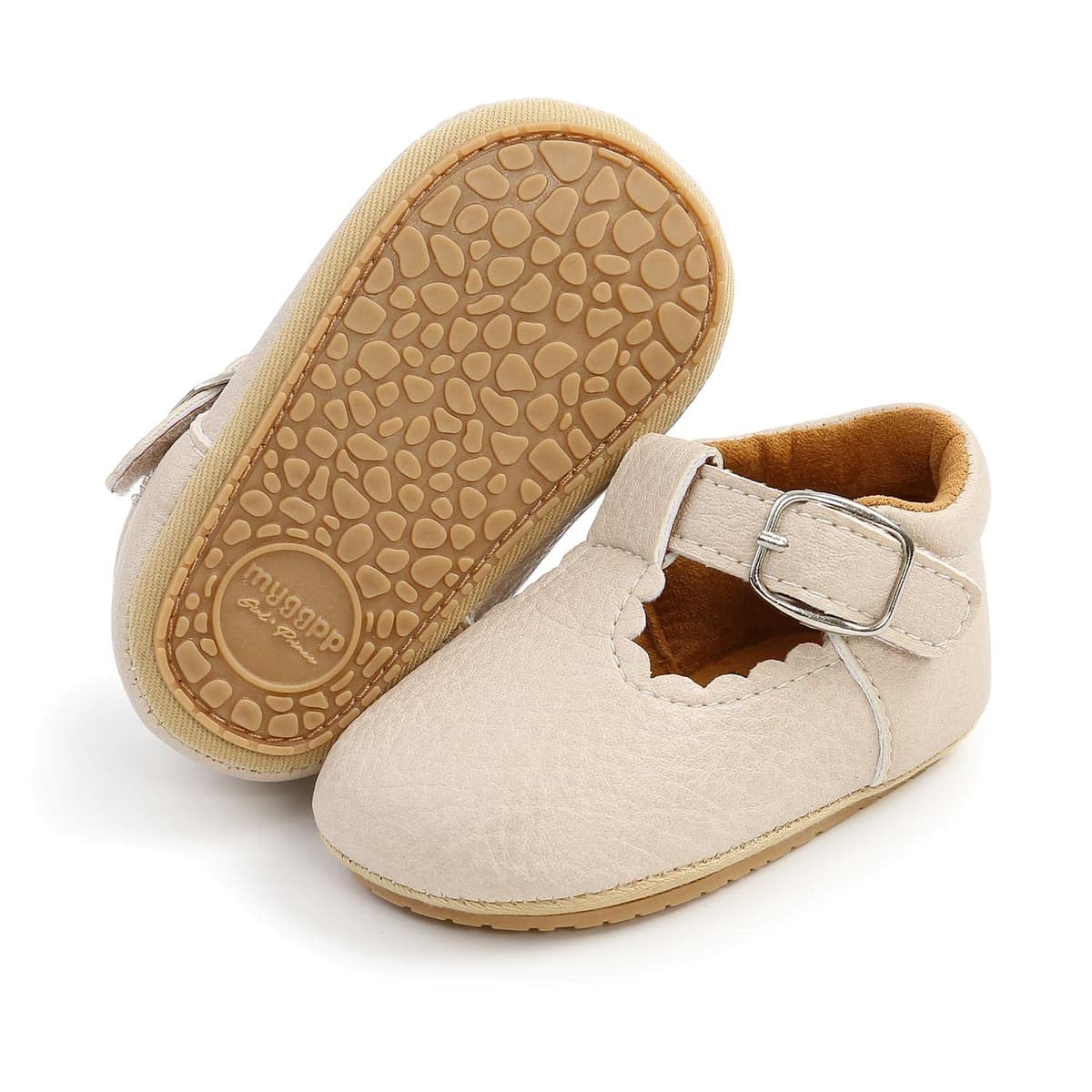 Baby Girls First Walking Shoes Mary Jane PU Leather Anti-Slip Princess Shoes Infant Baby Shoes — view 46