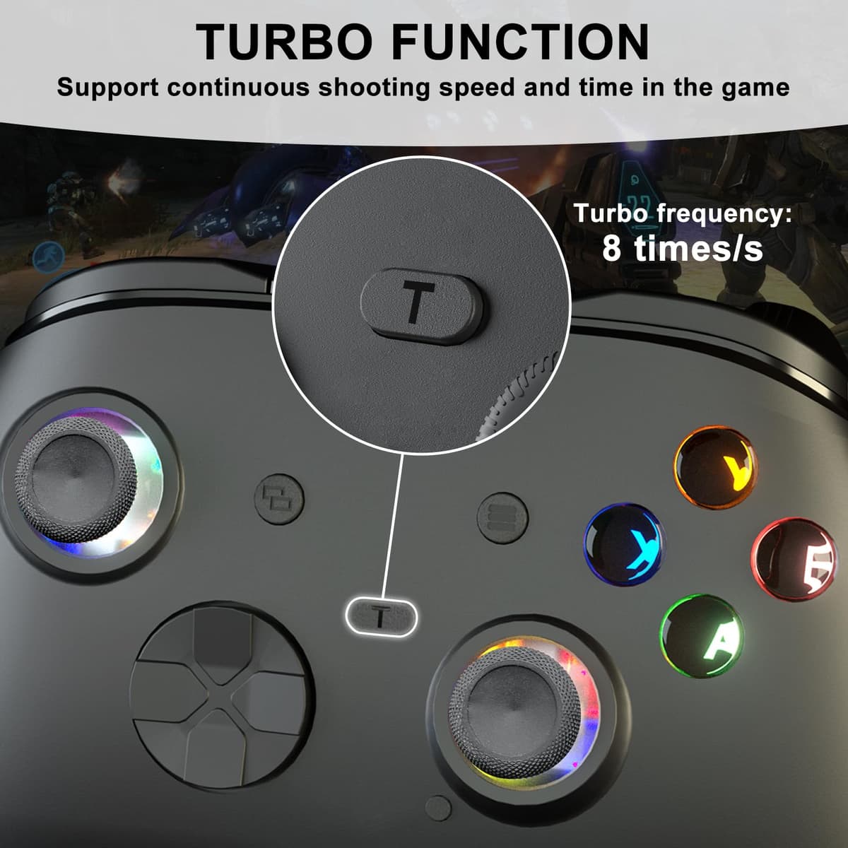 gamtooy pc controller (Black-102L) — view 5