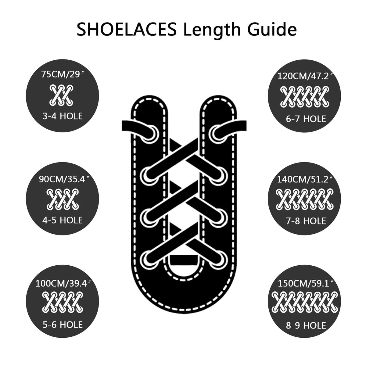 CCSOFTIME Round Work Boot Laces - Heavy Duty, Thick Replacement Laces for Men, Women, Adults - Walking, Hiking, Steel Toe, Safety, Hunting Boots — view 6