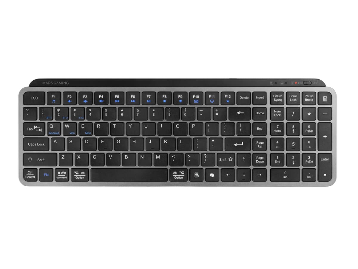 Mars Gaming MKPRO, US, Teclado Mecánico Gaming Completo, RGB Chroma, Switches Hot-Swap Mecánicos, Antighosting, Rueda de Control, Software, Multiplataforma, Switch Silent, Blanco — view 52