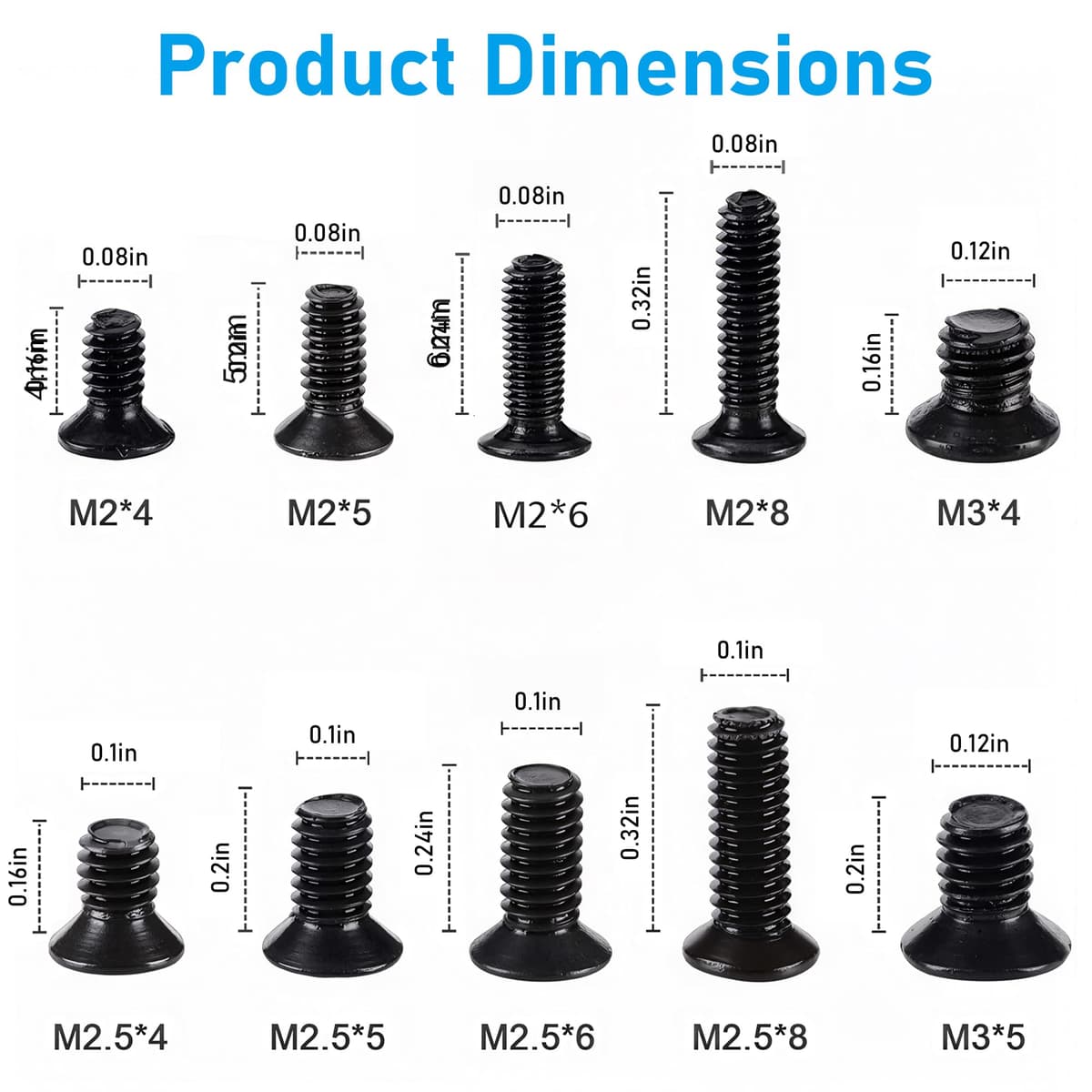 Juego de 500 tornillos para laptop, juego surtido de tornillos M3 para computadora con caja de almacenamiento para reparación de portátiles, mantenimiento y accesorios de bricolaje — view 2