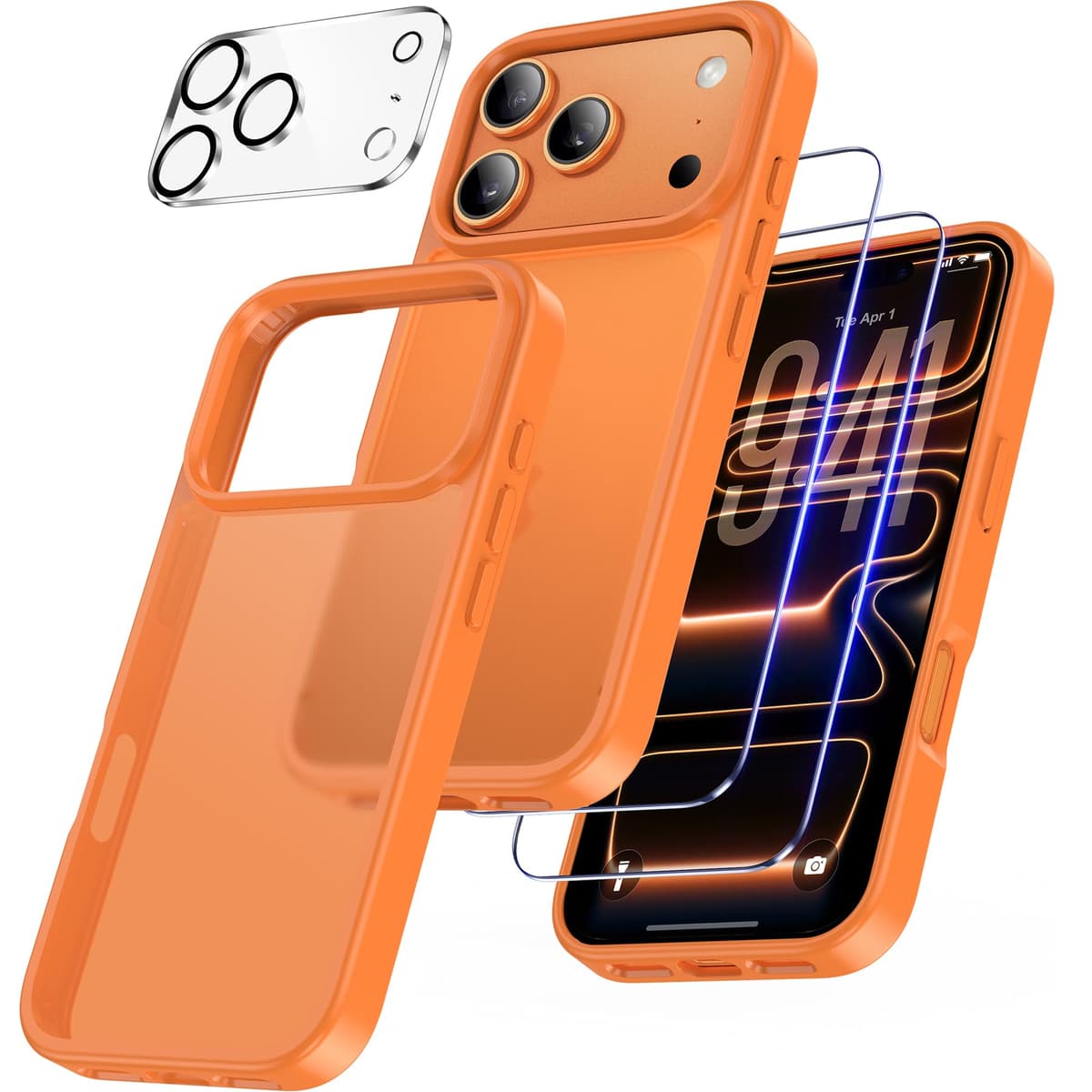 FLLAO 4 en 1 Funda para iPhone 15 con 2 Protector Pantalla y 1 Protector Lente Cámara, [Almohadilla de Aire integrada] Antigolpes Antiarañazos Carcasa 6,1 Pulgadas, Transparente — view 125