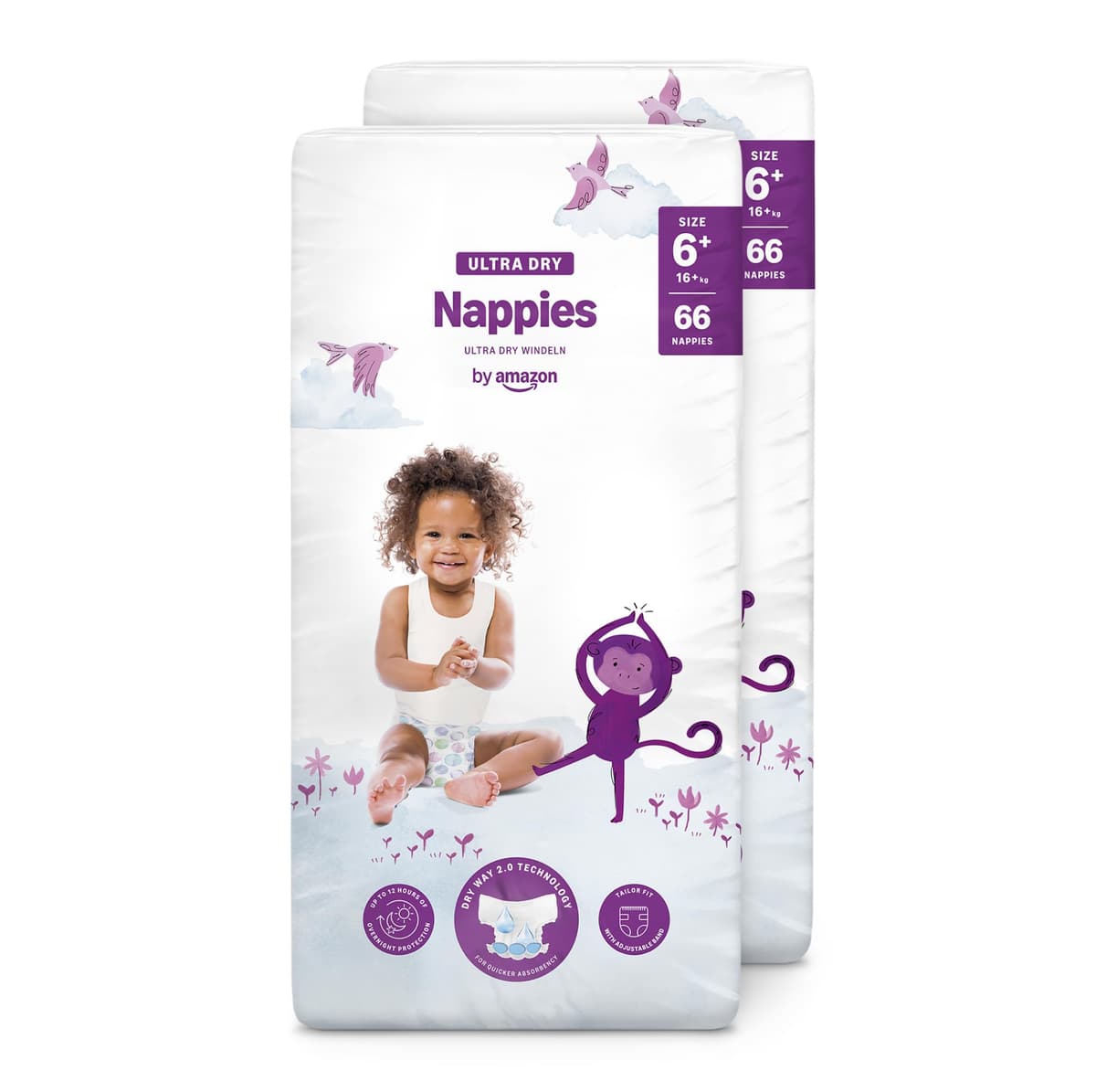 By Amazon - 70 Ultra Dry Nappies - Size 6 (15+ kg) (Previously a Mama Bear Brand, Same Product) — view 16