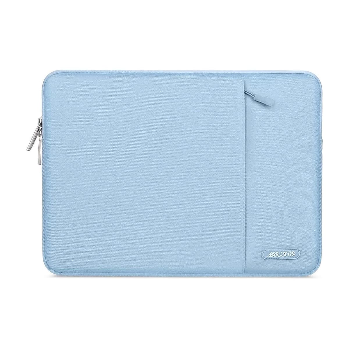 MOSISO Laptop Case 13.3 inch, 13-13.3 inch Laptop Sleeve Compatible with MacBook Air/Pro 13/Pro 14 M5 M4 M3 M2 M1, HP Dell ASUS Lenovo,Polyester Vertical Computer Sleeve Bag with Pocket, Gray — view 10