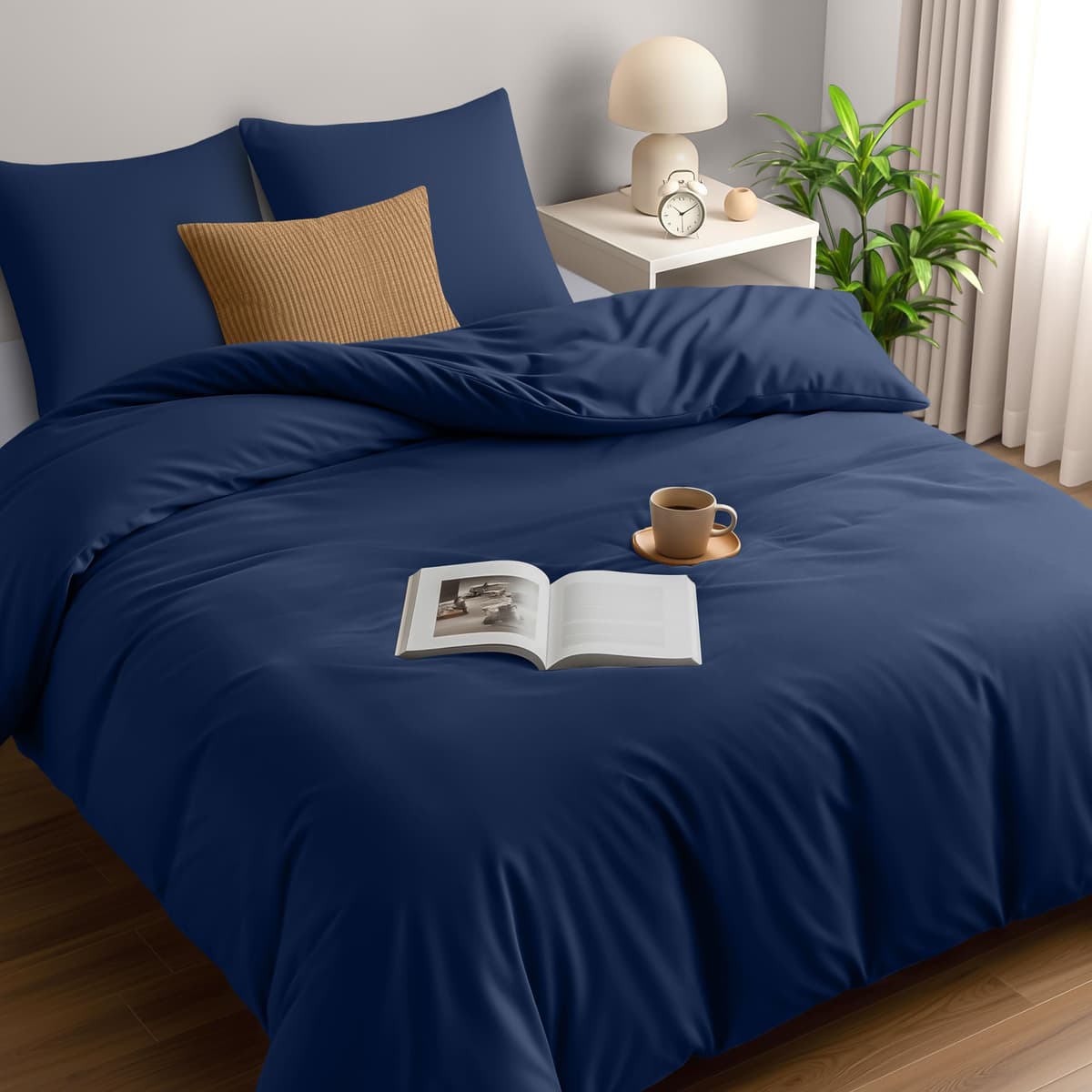 Utopia Bedding Duvet Cover Double - Soft Microfibre Polyester - Bedding Quilt Cover Set, with Pillow cases (Grey) — view 112