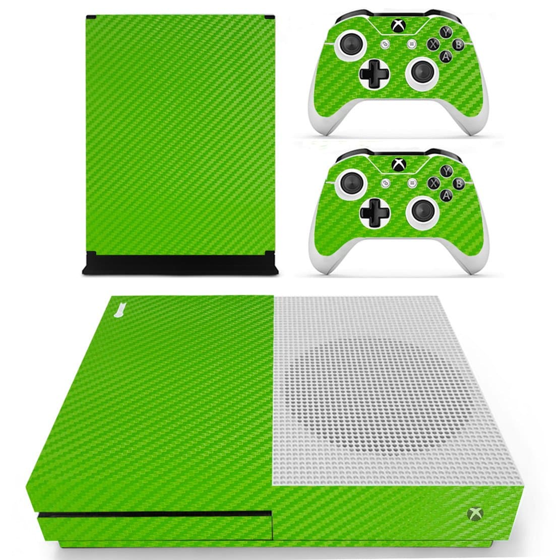 DOTBUY Vinyl Decal Full Body Skin Sticker For Microsoft Xbox One S Console And 2 Controllers And Kinect 2.0 (All White) — view 28