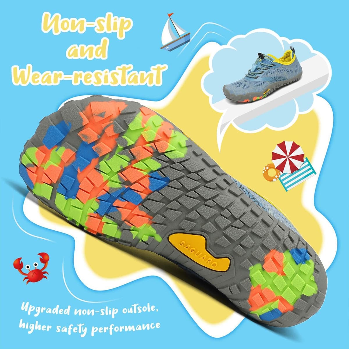 Saguaro Zapatos de Trail Niños Niñas Zapatos Deportivos Transpirable Antideslizante — view 5
