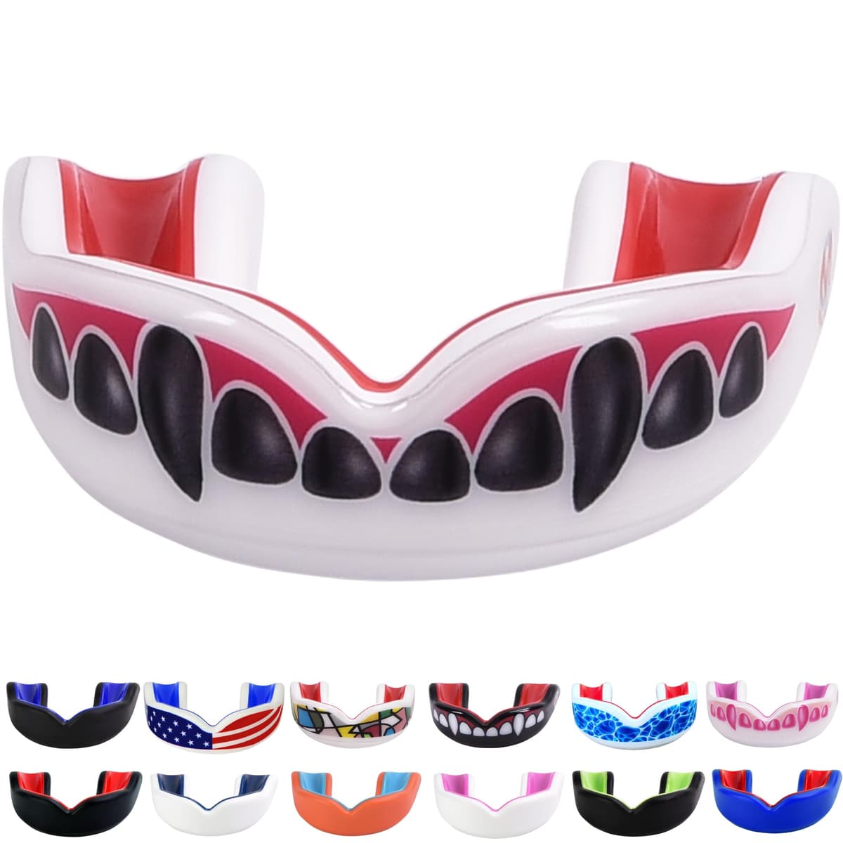 Oral Mart Vampiro colmillo Protector bucal con Estuche ventilado para Karate, Boxeo, Combate, Taekwondo — view 18