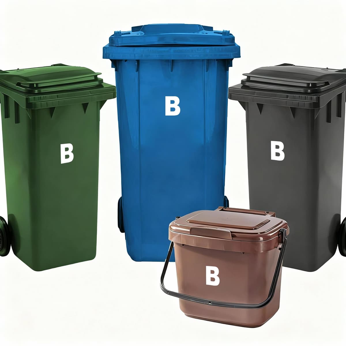 4 x Bin Numbers for Wheelie Bins, 0-99, Letters A-D, 17.5cm Dustbin Stickers, Easy Application Stick On Number Stickers - Weatherproof Self Adhesive Vinyl (0) — view 46