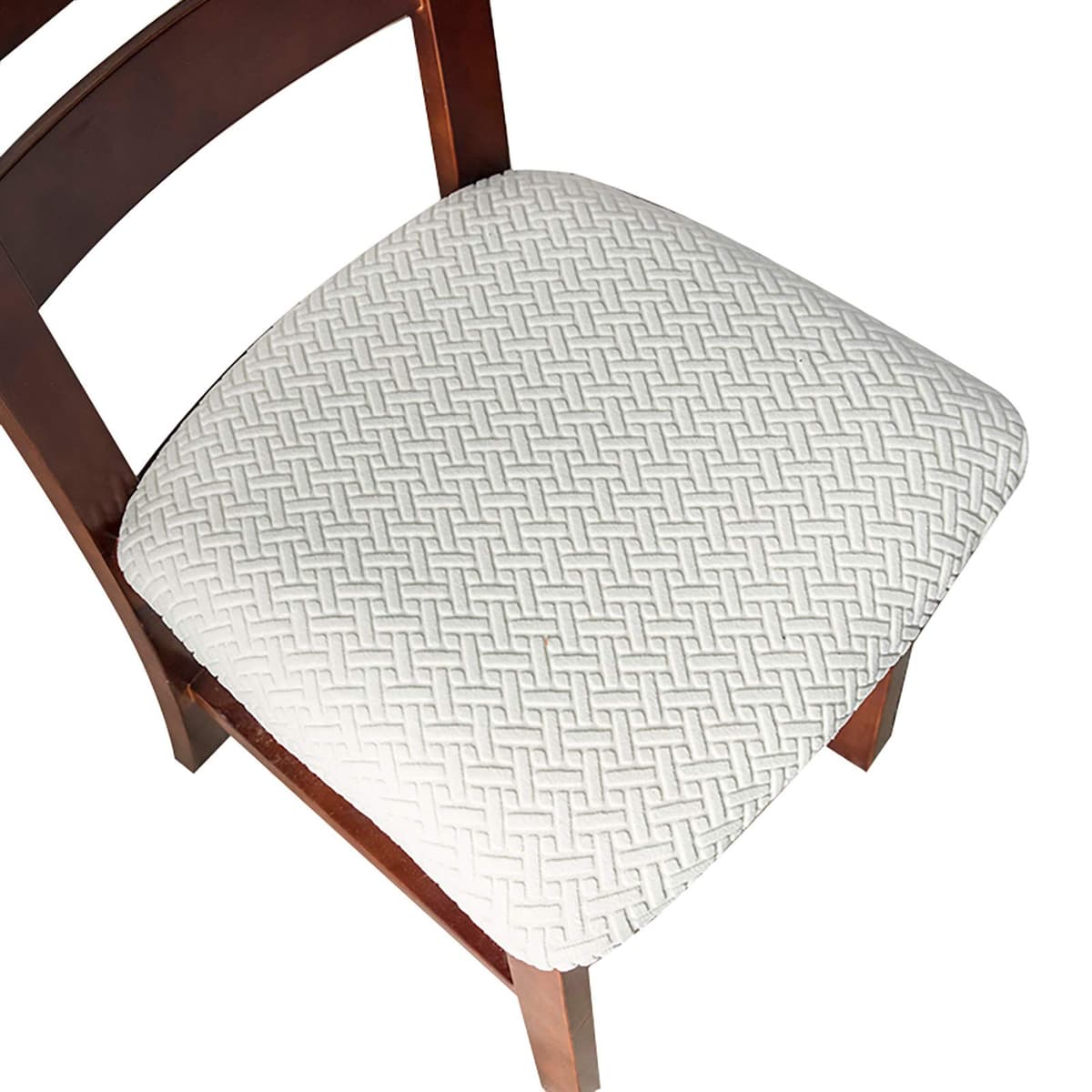 Genina Seat Covers for Dining Room Chair Seat Slipcovers Kitchen Chair Covers (Taupe, 4 Pcs) — view 15