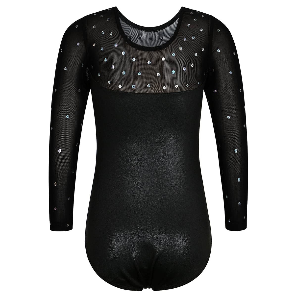 Niña Maillots de Gimnasia Mangas Largas con Lentejuelas en Tul — view 47