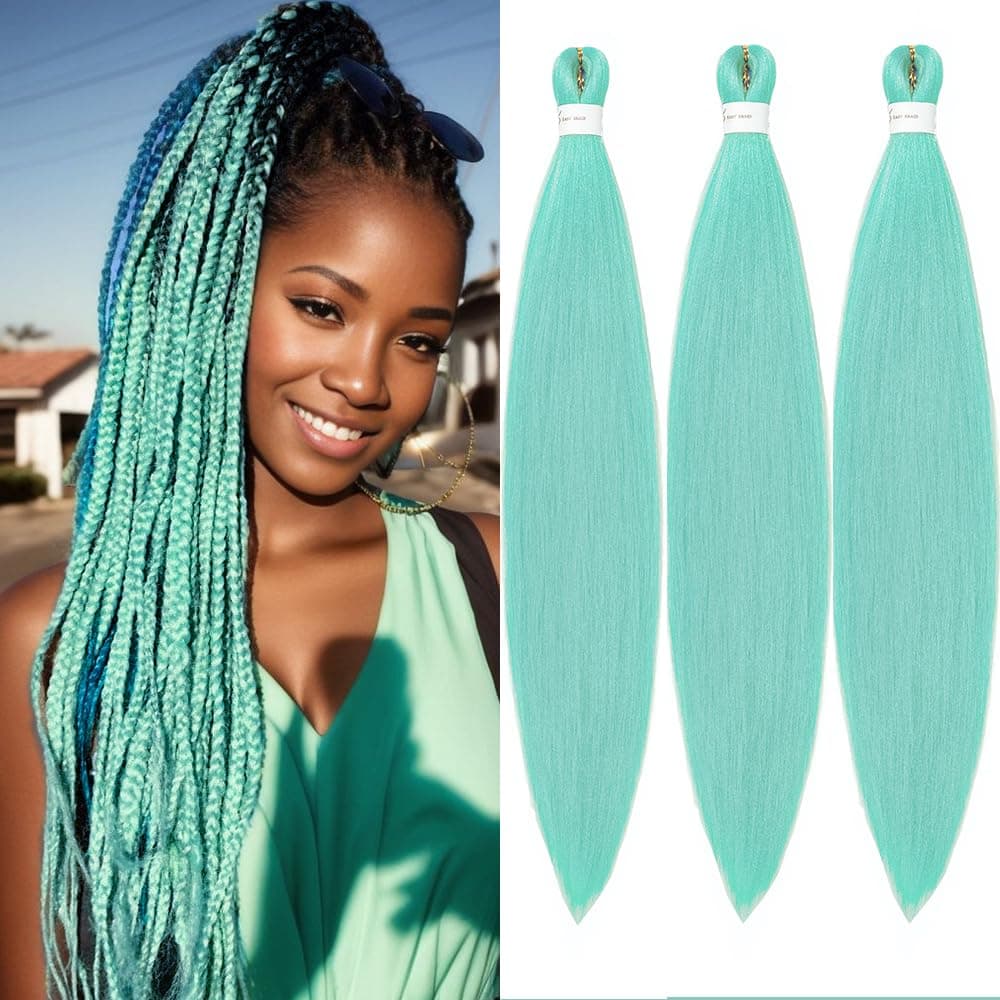 YDDM Capelli Per Treccine Africane Azul Extension Treccine Texture Yaki Easy Install per Principianti 26 Pollici 3 Pezzi Capelli Leggeri e Naturali per Box Braids, Twist e Crochet — view 26