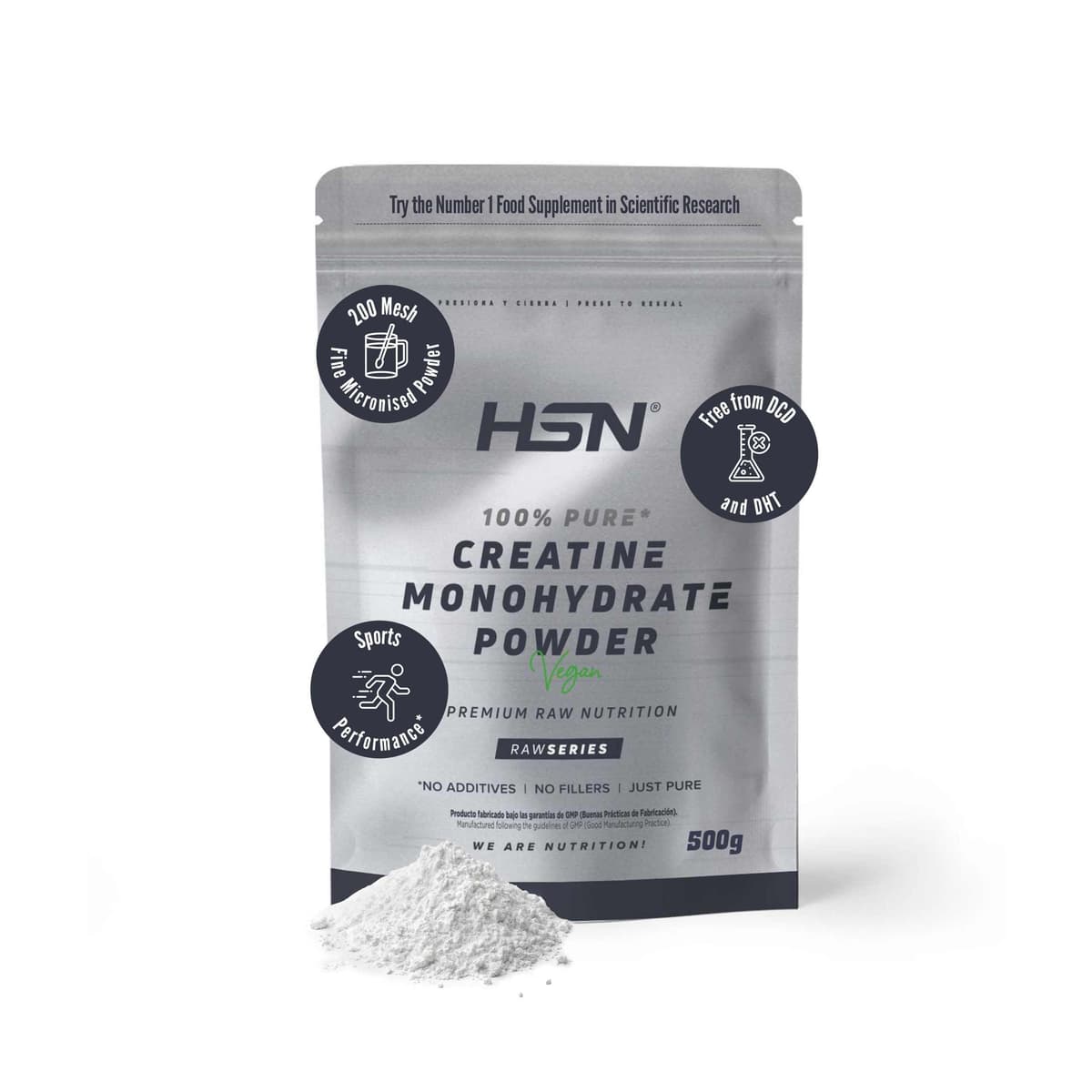 HSN Micronized Creatine Monohydrate 1 kg | 100% Pure, Unflavored | Vegan, Gluten Free and No Additives | High Solubility and Maximum Purity | Does Not Include Doser — view 33