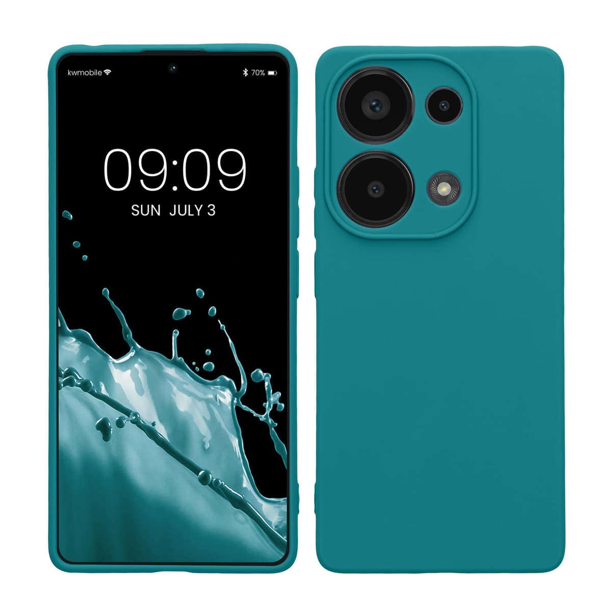 kwmobile Carcasa Compatible con Xiaomi Redmi Note 14 Pro 5G / Poco X7 Funda - Funda Ultrafina de TPU con Bordes elevados - Lavanda Metalizado — view 130